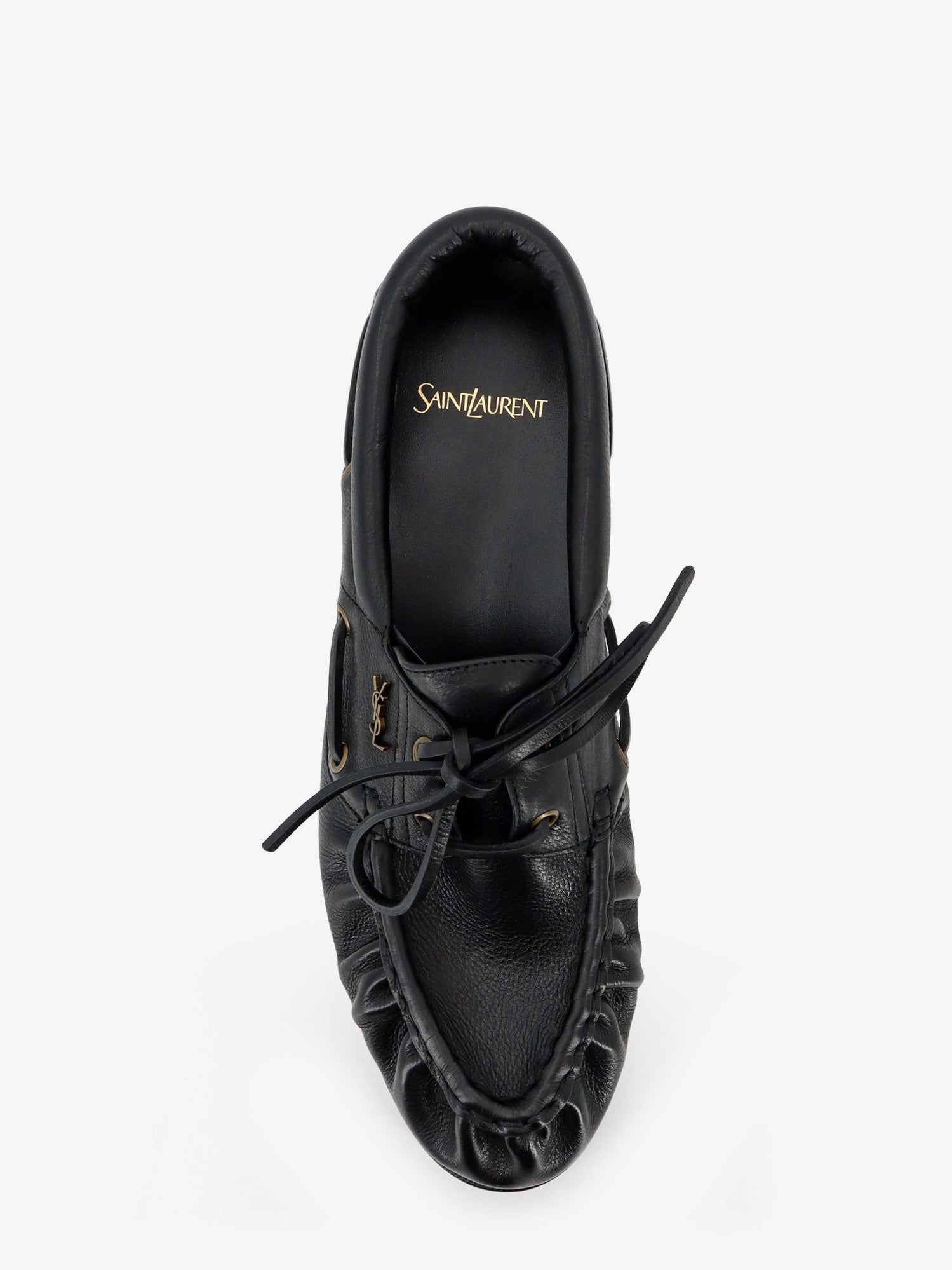 Saint Laurent Le Loafer Bateau Leather Loafers