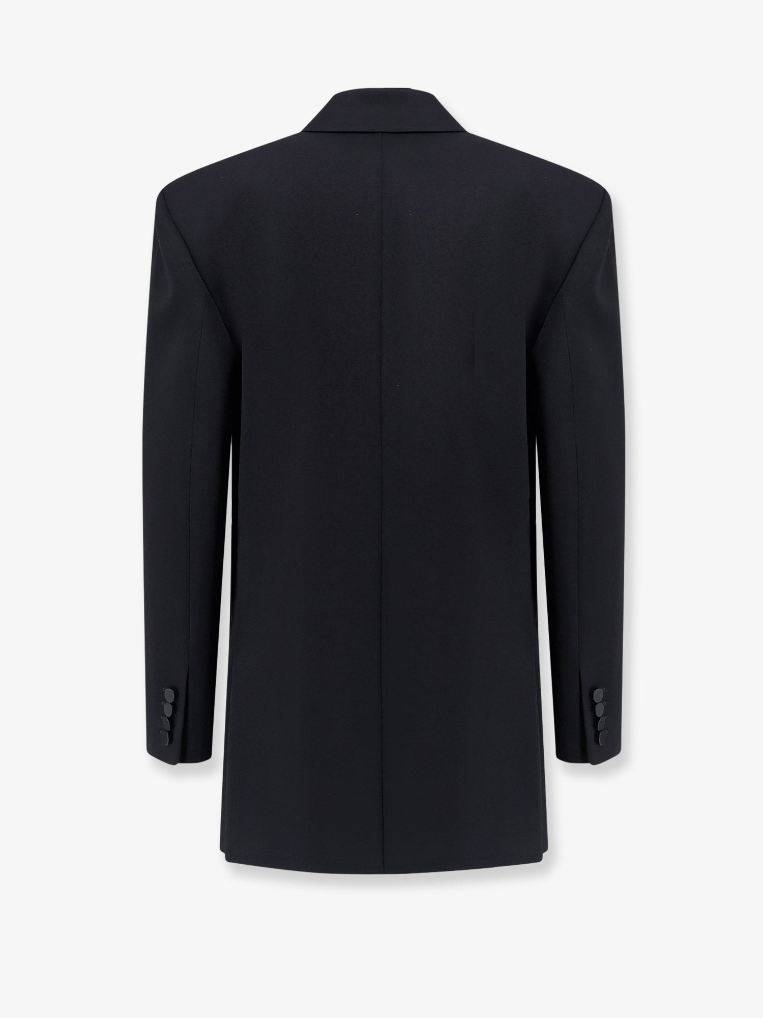 Saint Laurent Wool Tuxedo Blazer With Silk Lining