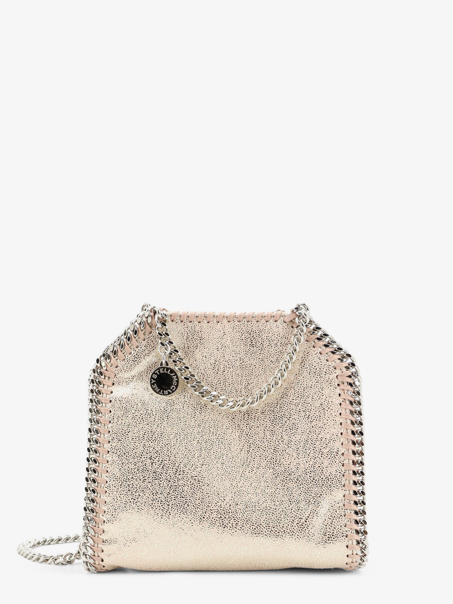 Stella Mccartney Falabella Tiny Shiny Shaggy Deer Crossbody Bag