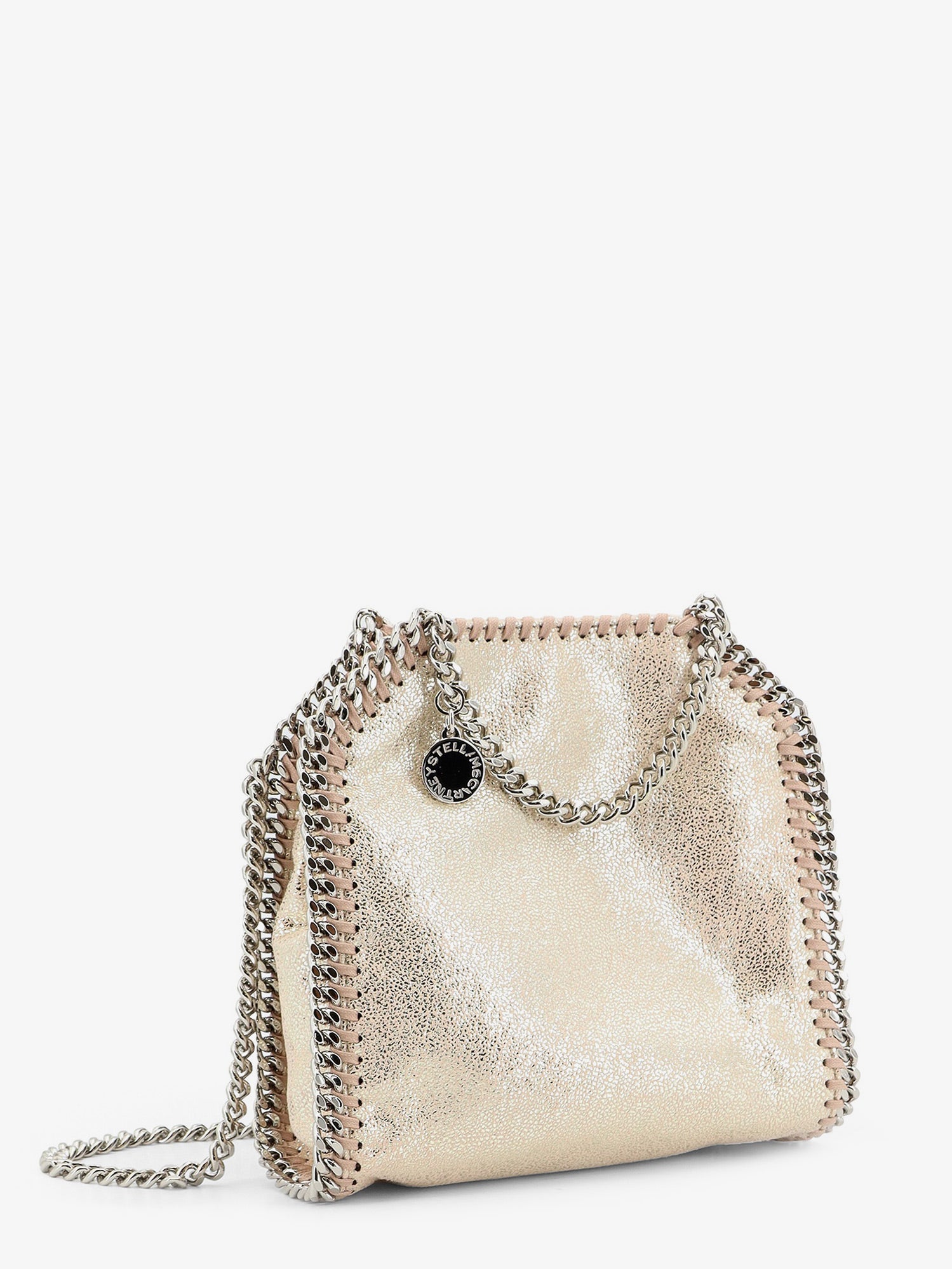 Stella Mccartney Falabella Tiny Shiny Shaggy Deer Crossbody Bag
