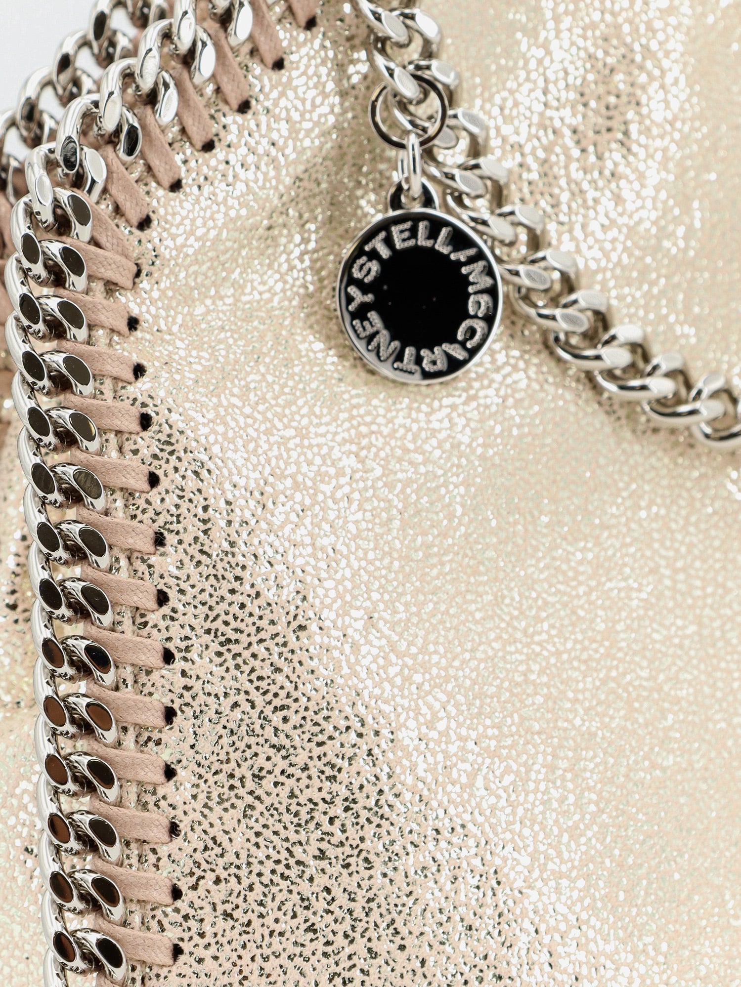 Stella Mccartney Falabella Tiny Shiny Shaggy Deer Crossbody Bag