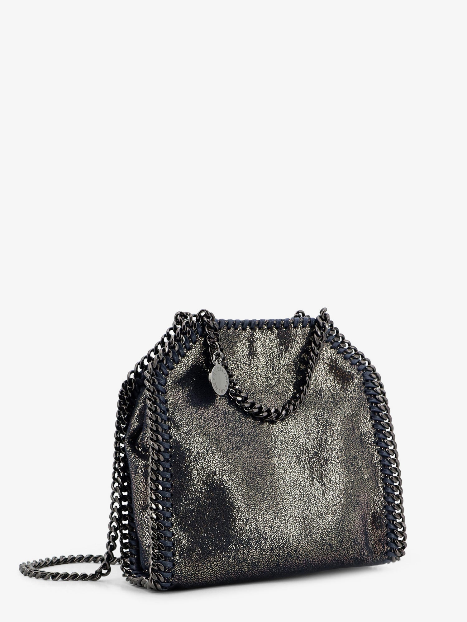 Stella Mccartney Falabella Tiny Shiny Shaggy Deer Crossbody Bag