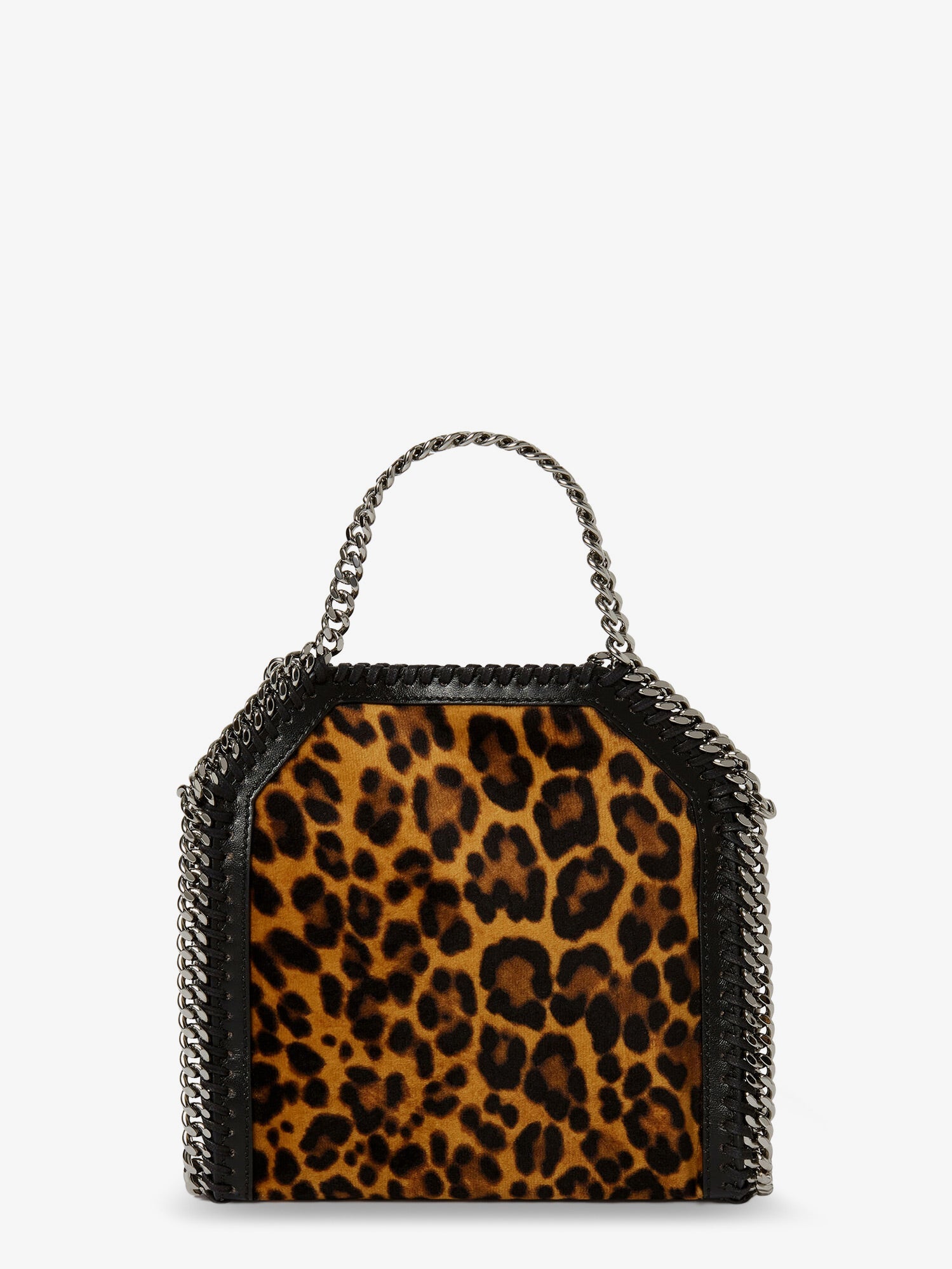 Stella Mccartney Falabella Tiny Bag Velvet Crossbody Bag With Animal Print