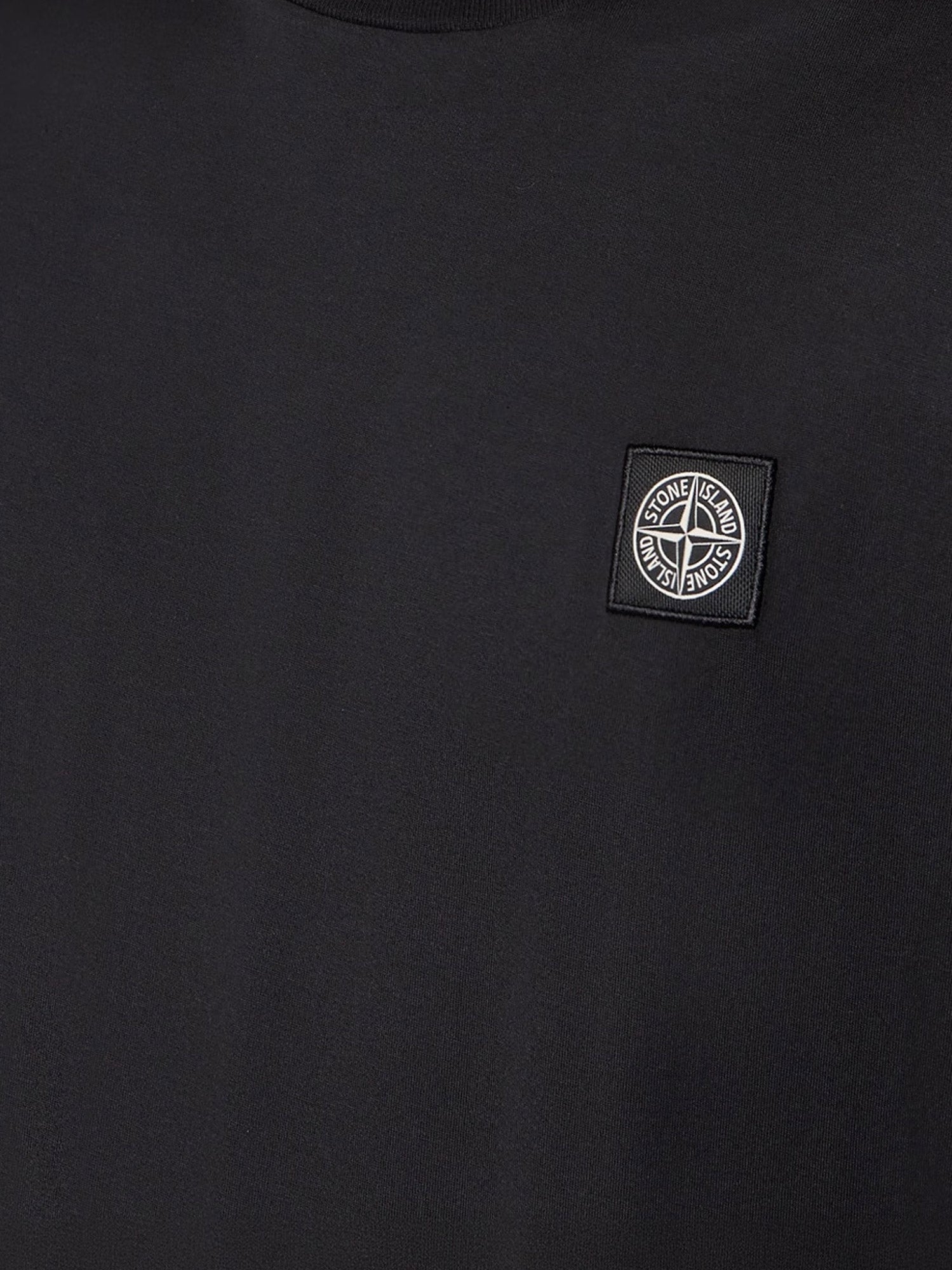 Stone Island Cotton T-shirt With Front Logo Patch