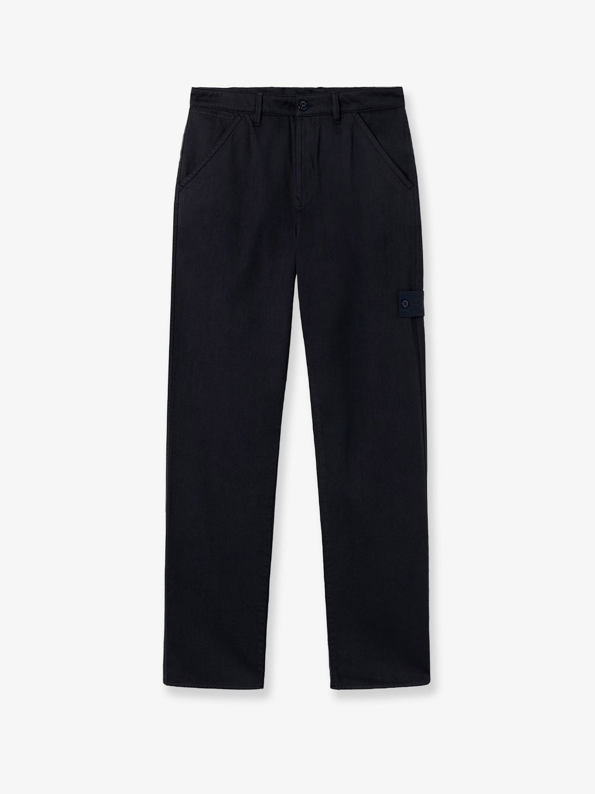 Stone Island Wool And Cotton Blend Trousers