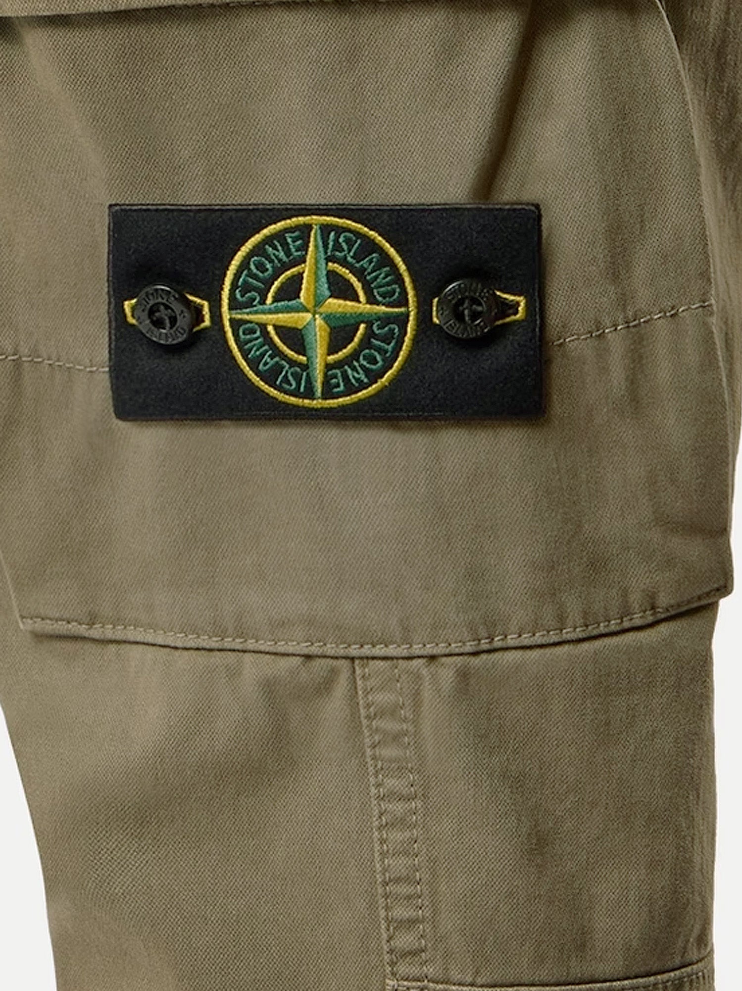 Stone Island Cotton Blend Cargo Trousers