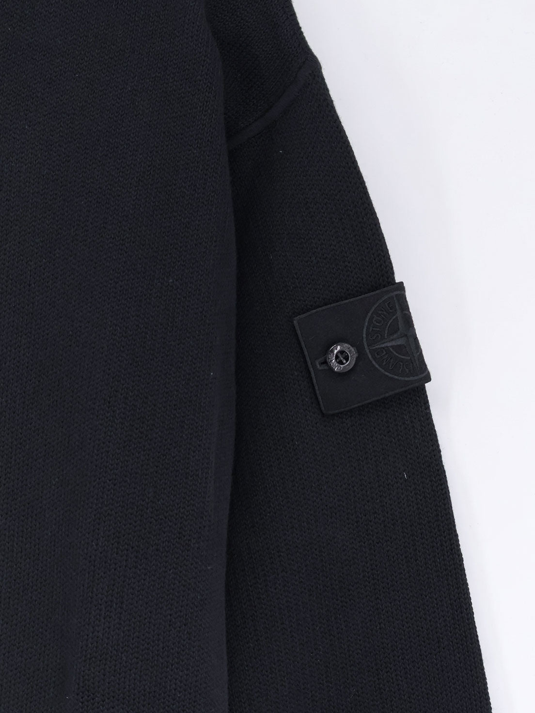 Stone Island Cotton Sweater With Ribbed Profiles