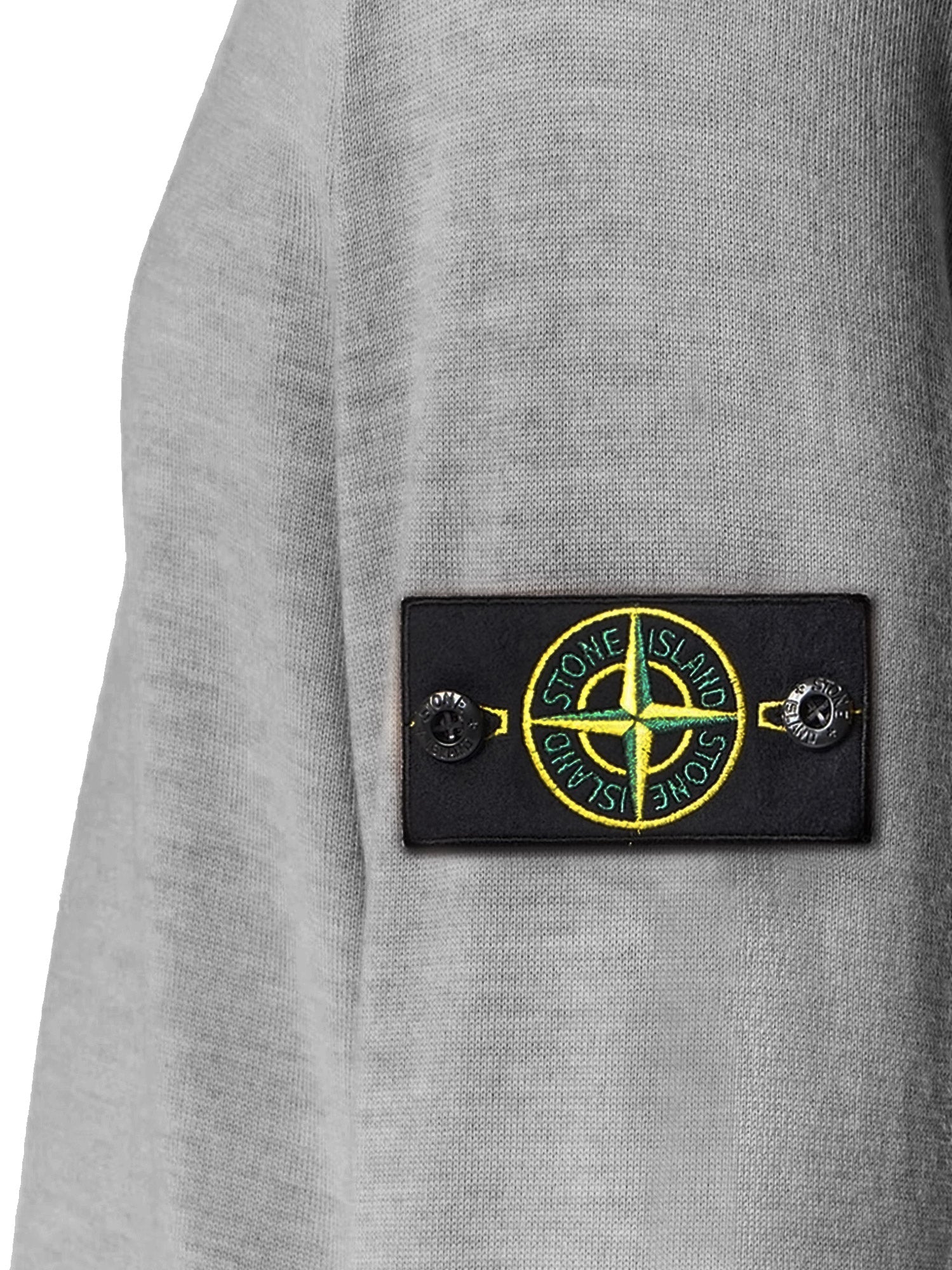 Stone Island Wool Sweater With Side Logo Patch