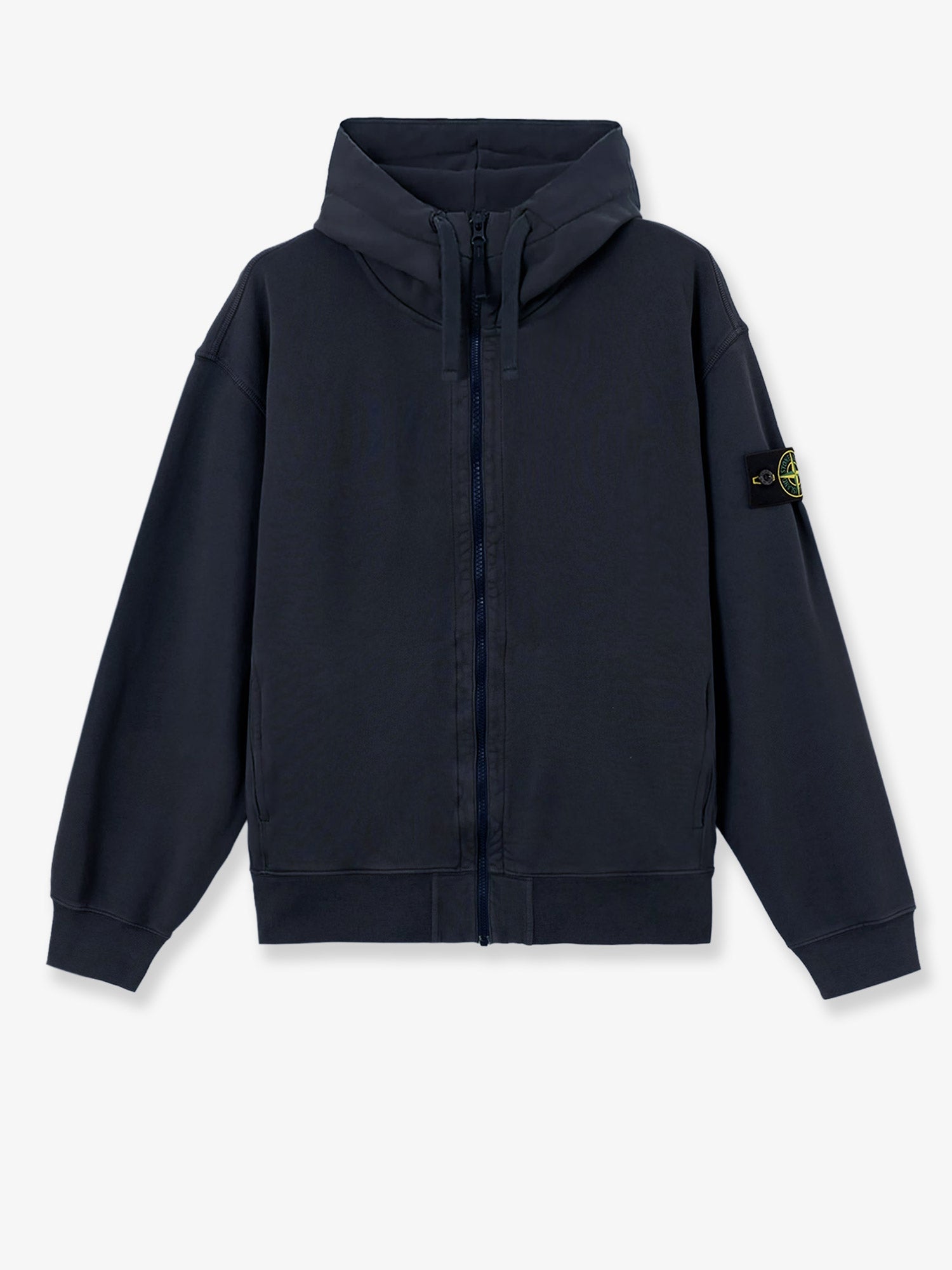 Stone Island Oversize Biologic Cotton Sweatshirt With Zip