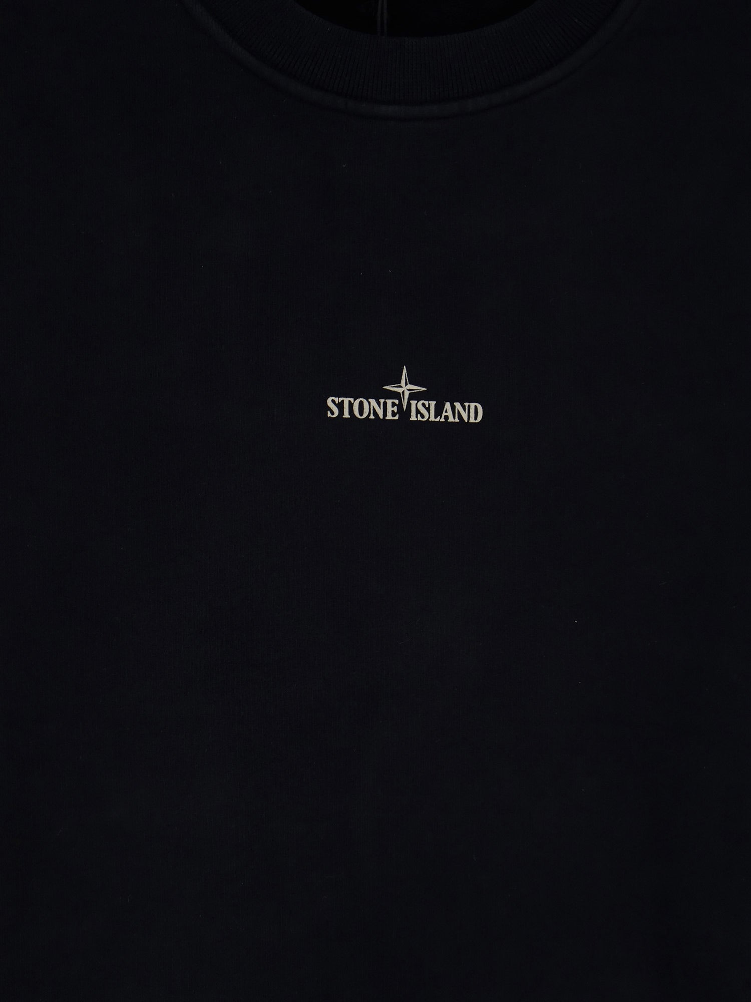 Stone Island Organic Cotton Sweatshirt With Logo Print
