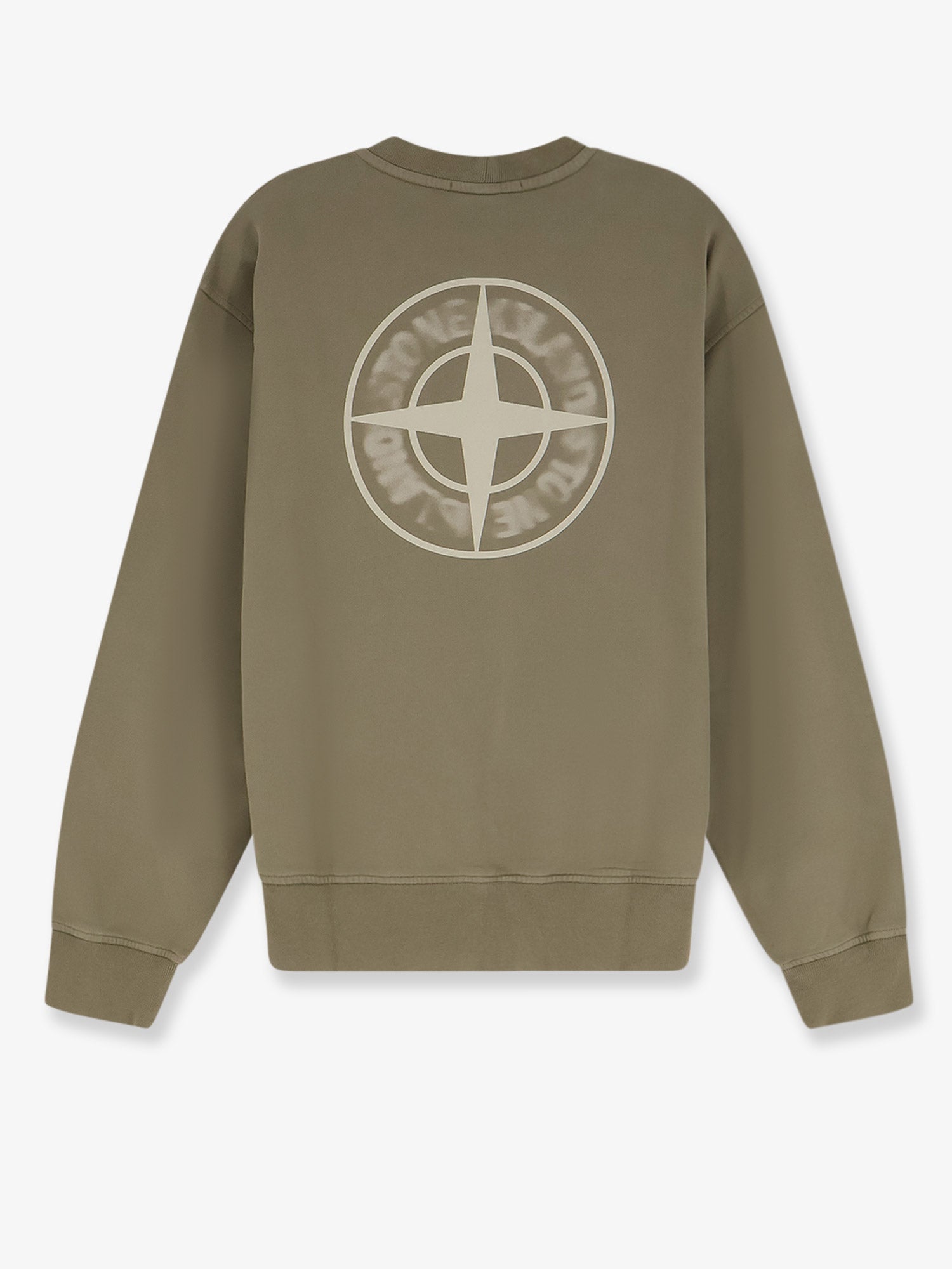 Stone Island Organic Cotton Sweatshirt With Logo Print