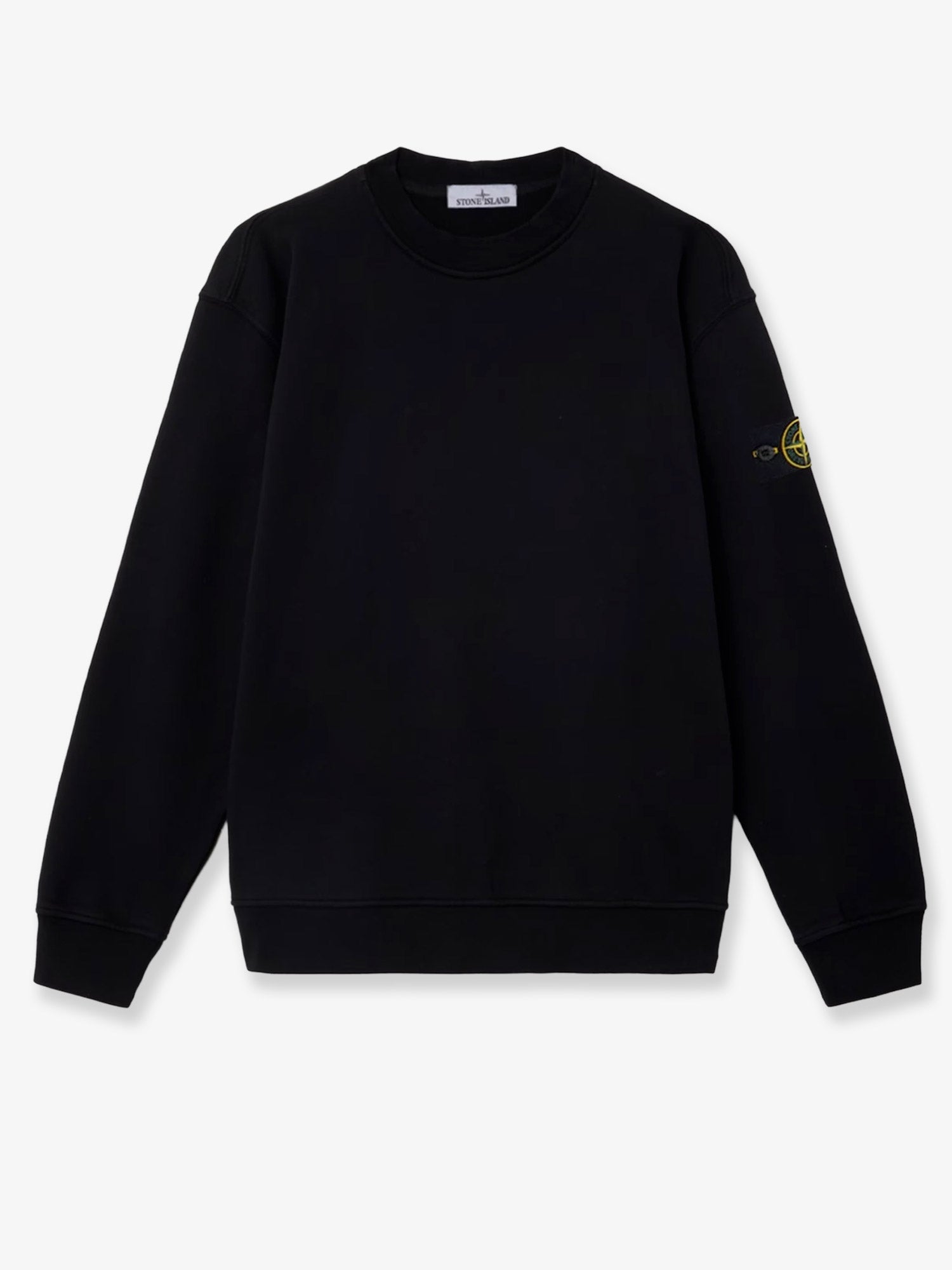 Stone Island Cotton Sweatshirt With Side Logo Patch