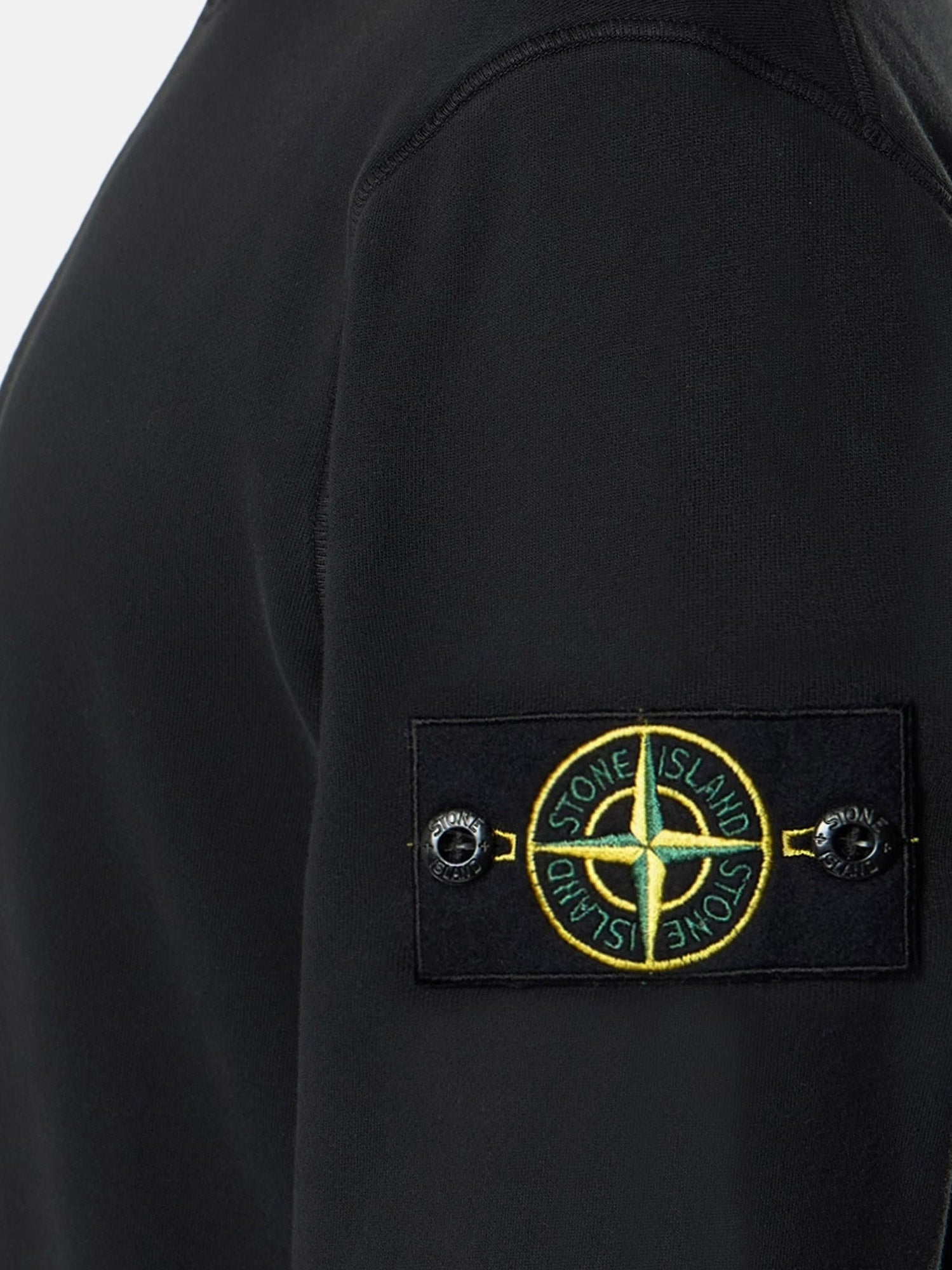 Stone Island Cotton Sweatshirt With Side Logo Patch