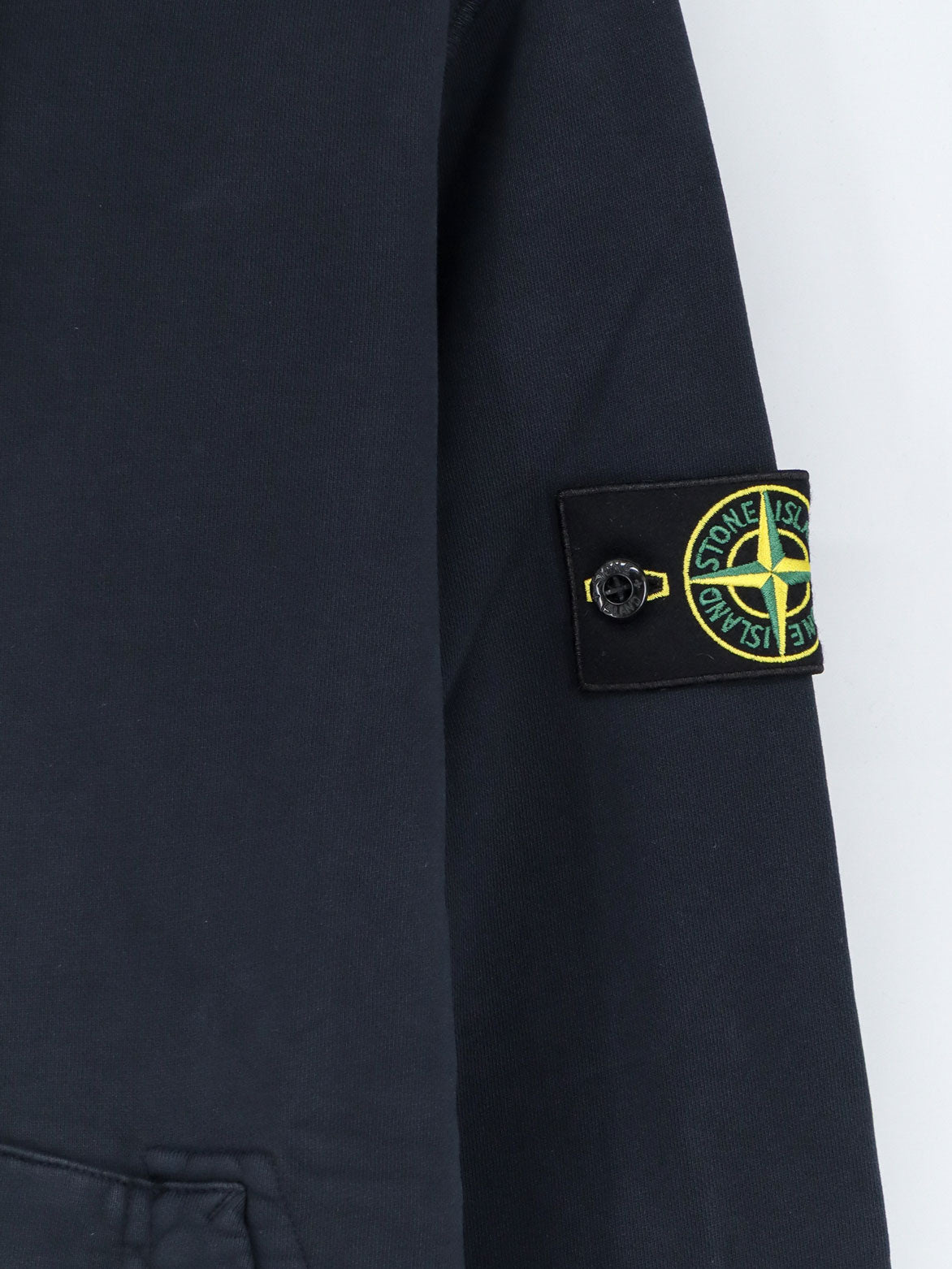 Stone Island Cotton Sweatshirt With Side Logo Patch