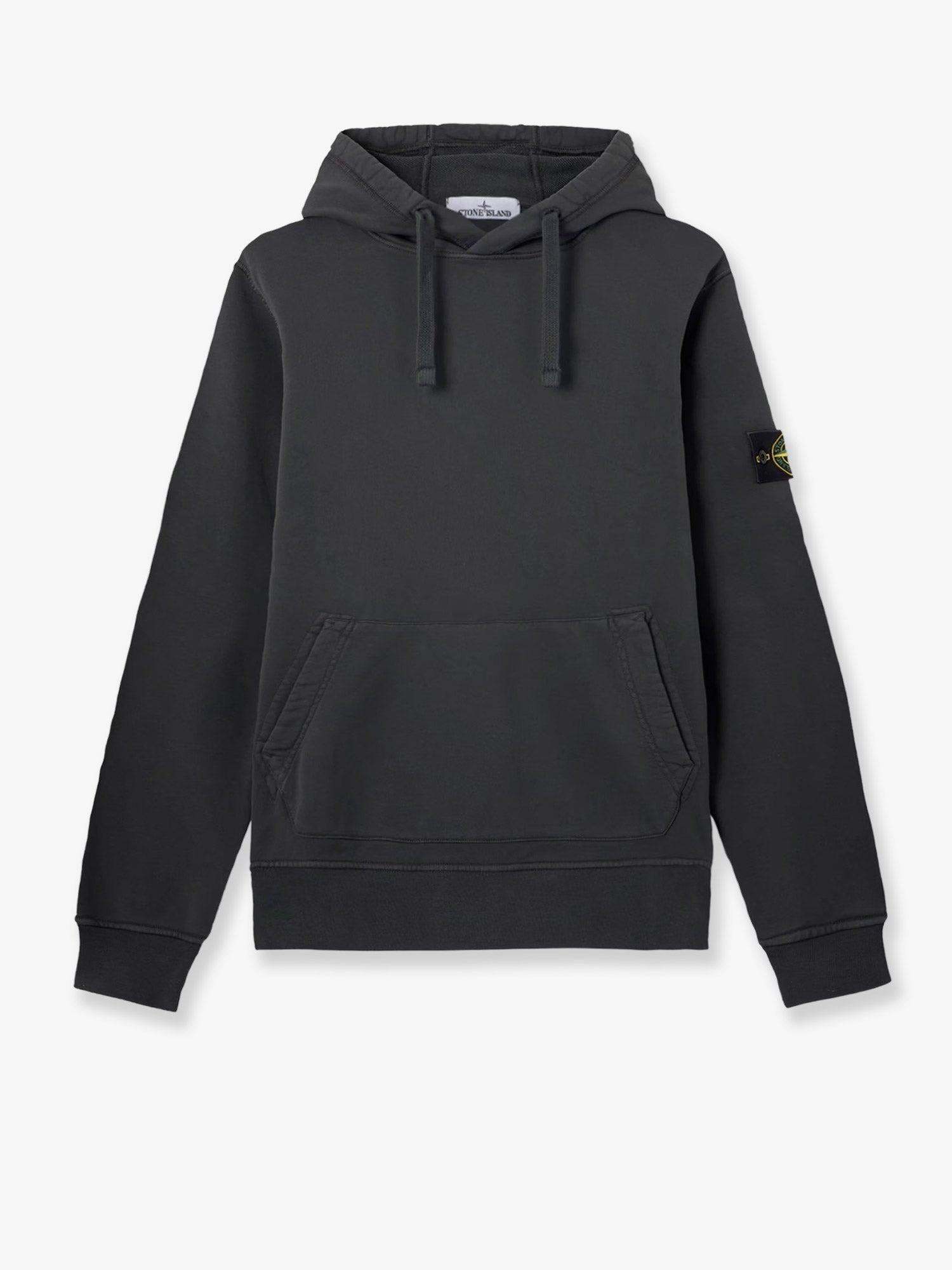 Stone Island Cotton Sweatshirt With Side Logo Patch