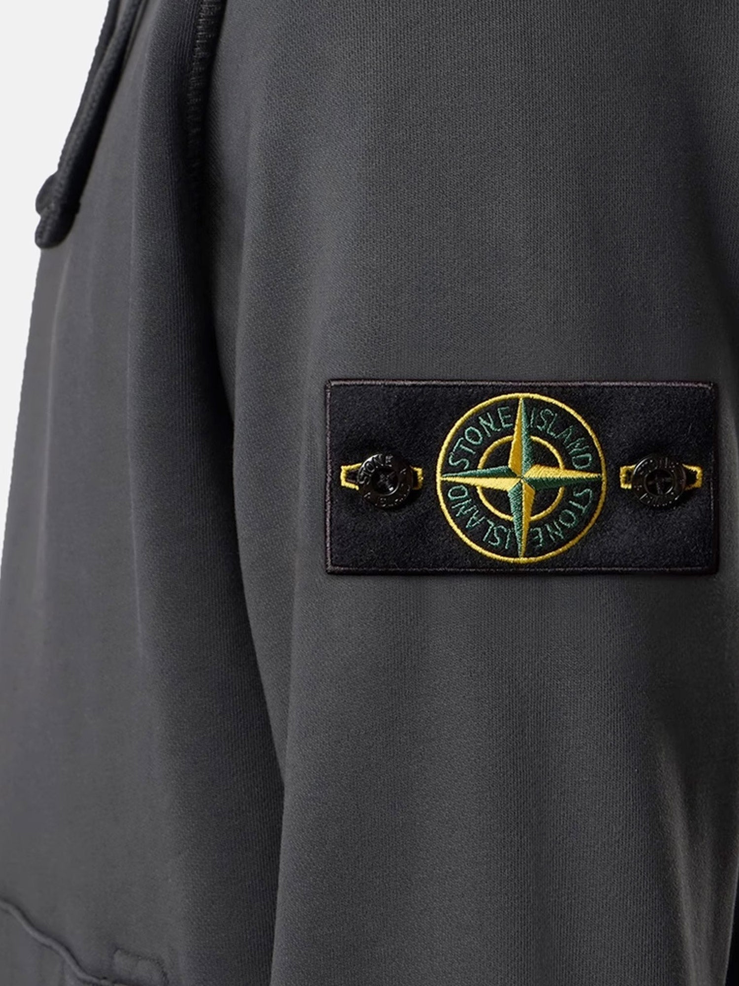 Stone Island Cotton Sweatshirt With Side Logo Patch