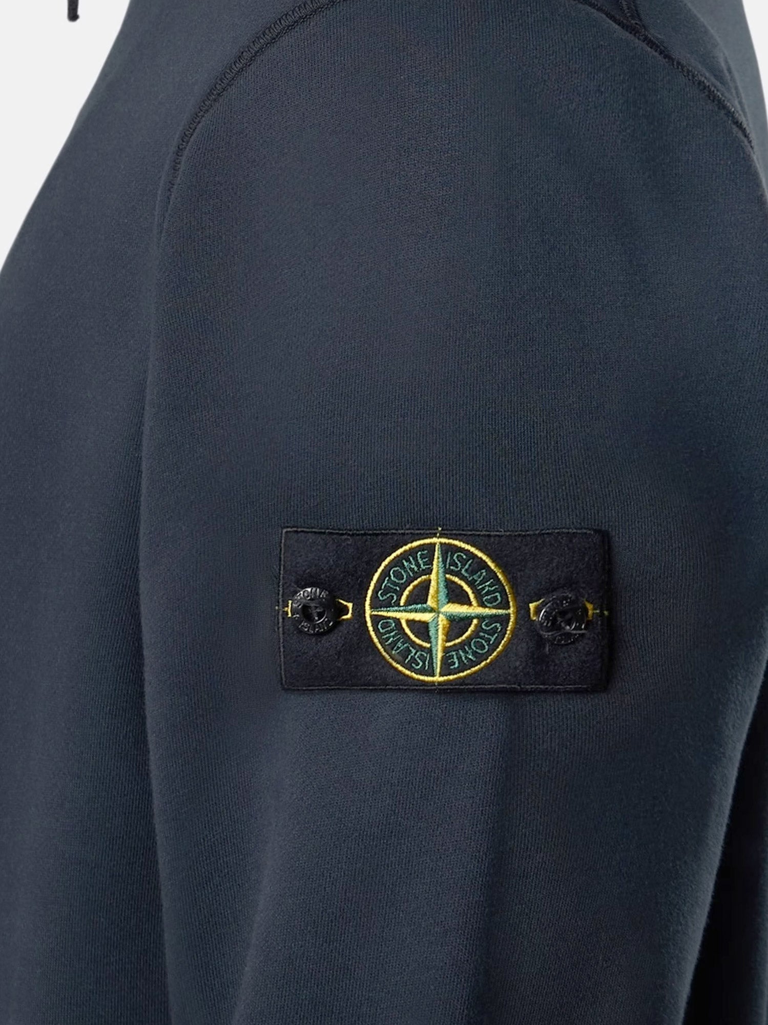 Stone Island Cotton Sweatshirt With Side Logo Patch