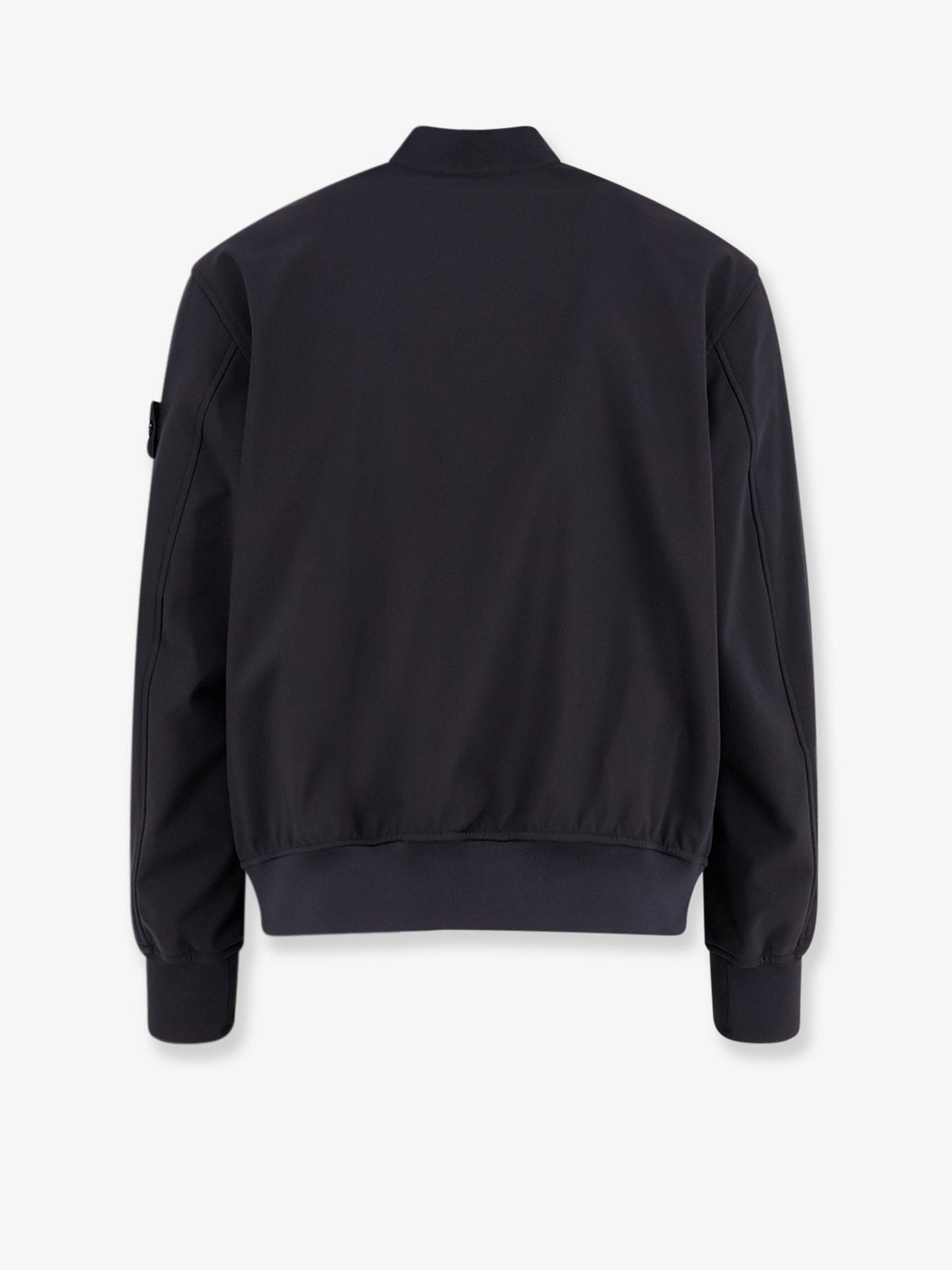Stone Island Technical Fabric Jacket With Iconic Side Logo Patch