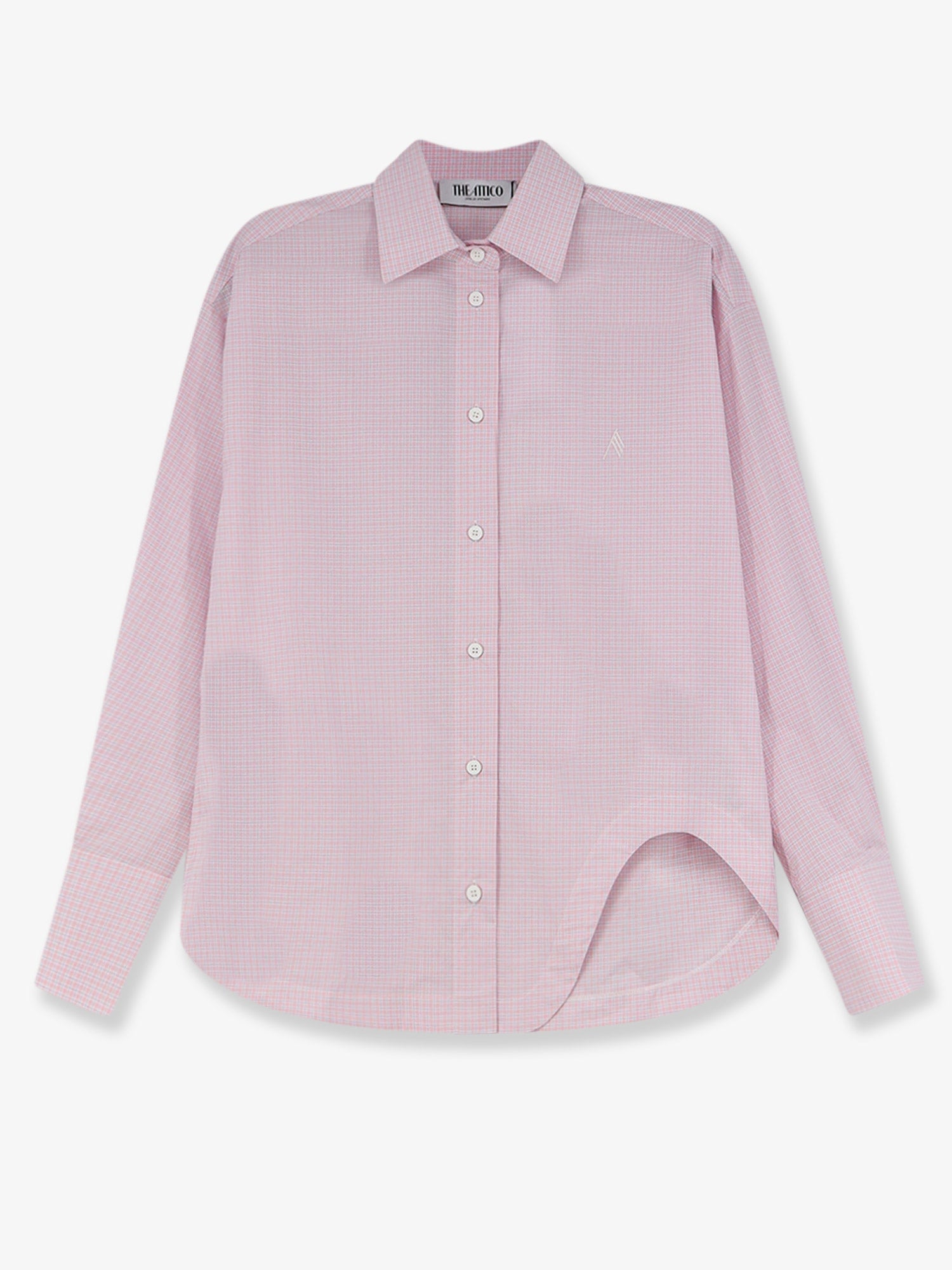 The Attico Cotton Shirt With Front Embroidered Logo