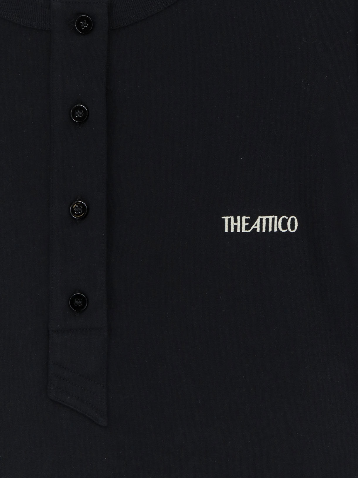 The Attico Cotton T-shirt With Embroidered Logo On The Front