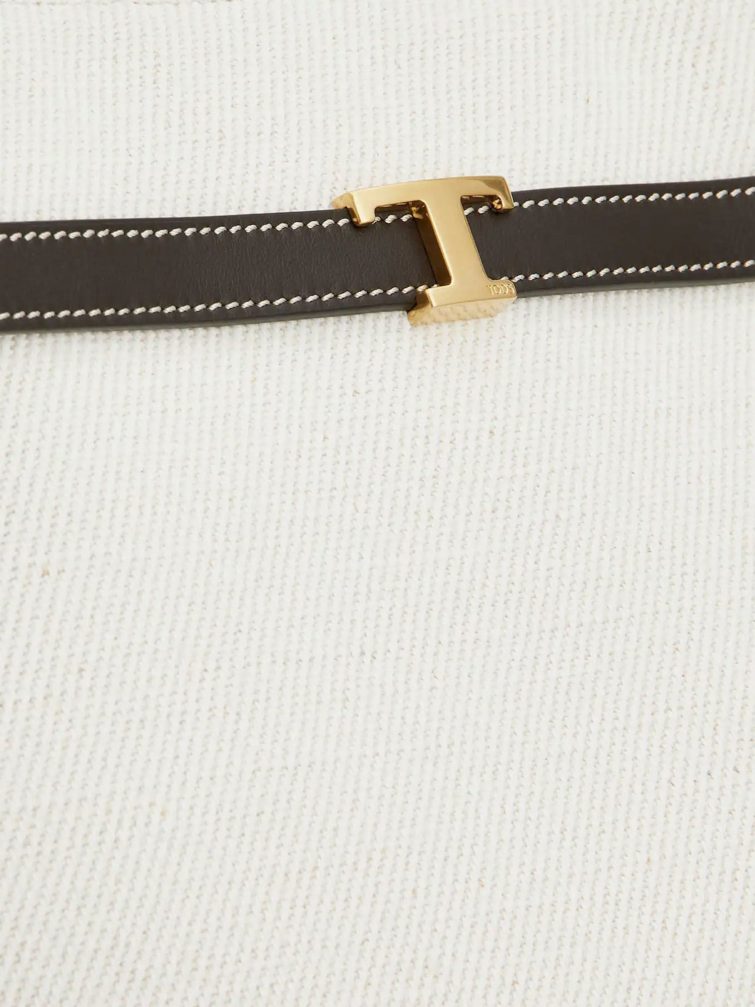 Tod's Tim Canvas And Leather Medium Shopping Bag