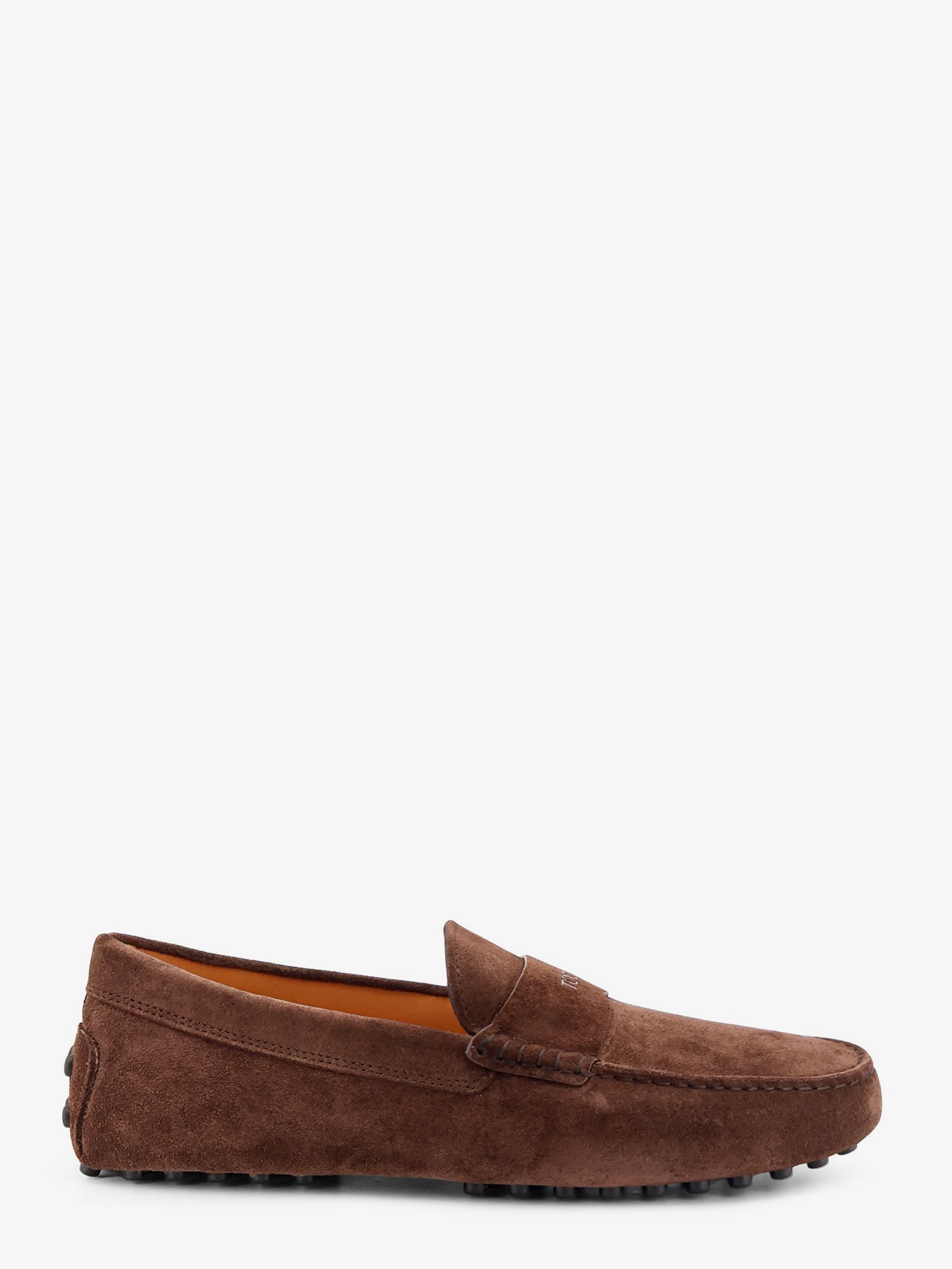 Tod's Suede Loafers With Gommini Detail On The Back