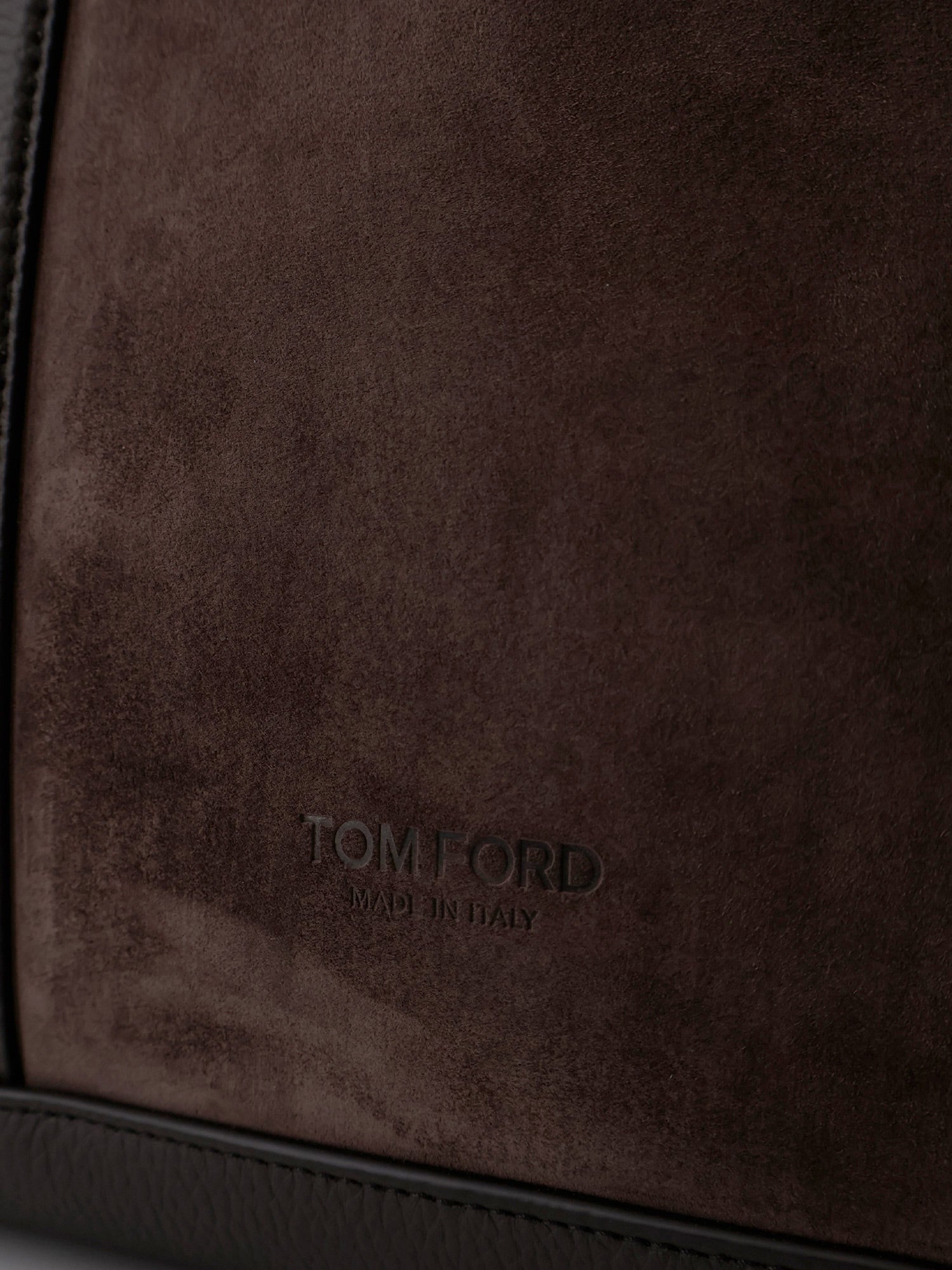 Tom Ford Suede Shopping Bag With Logo Engraved On The Bottom