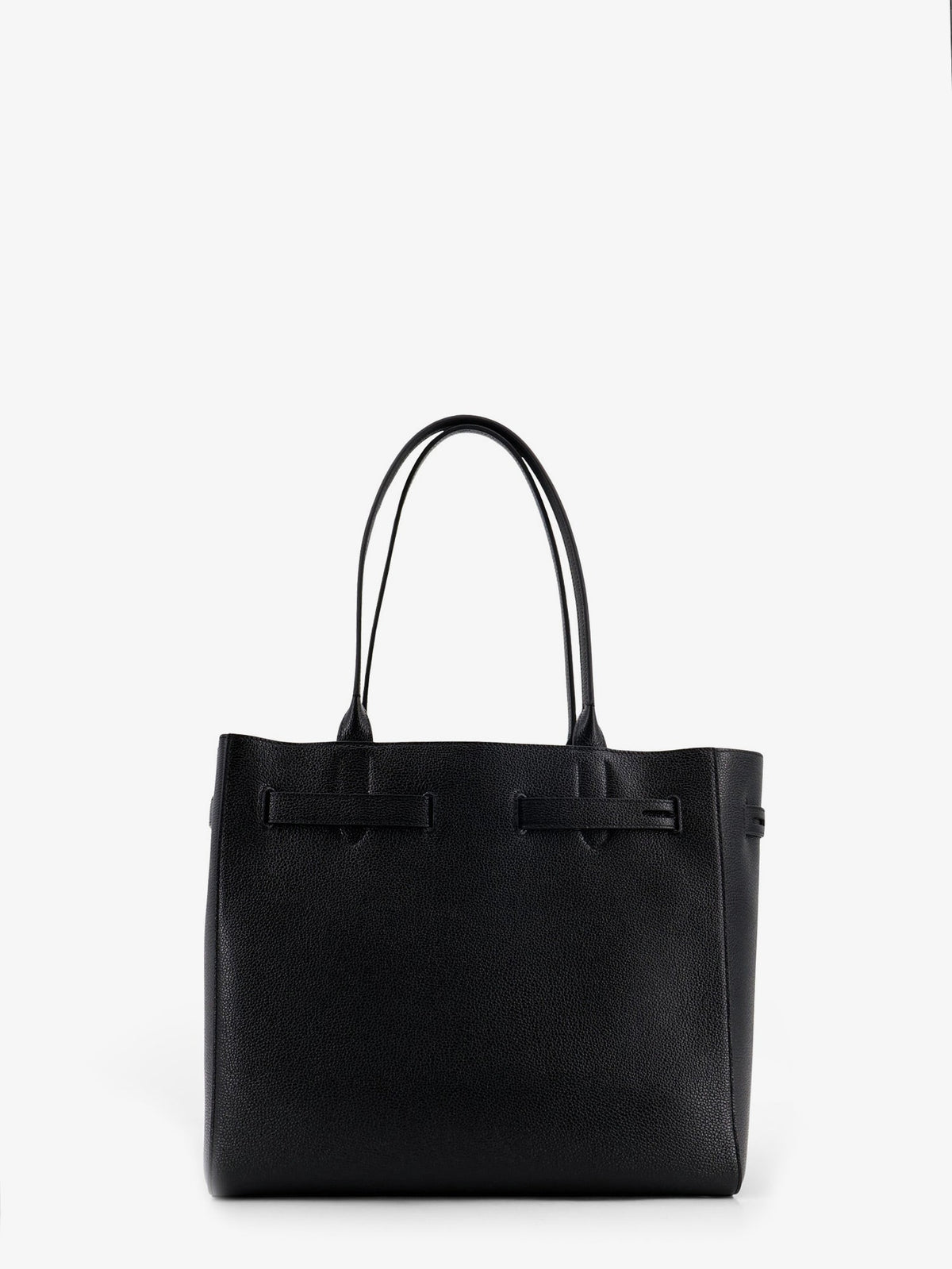 Tom Ford Leather Shoulder Bag With Engraved Logo On The Front