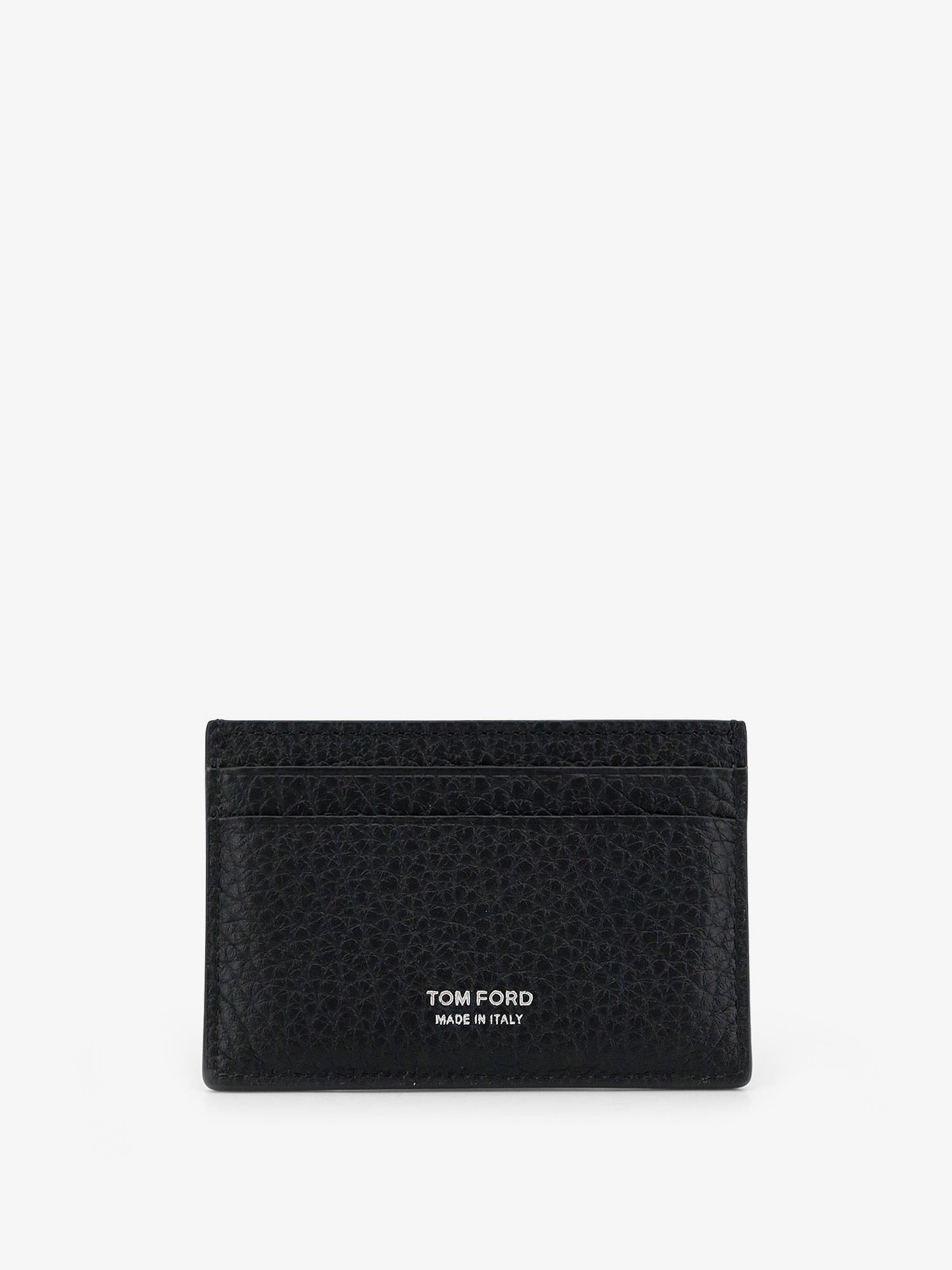 Tom Ford Leather Card Holder With Embossed Logo