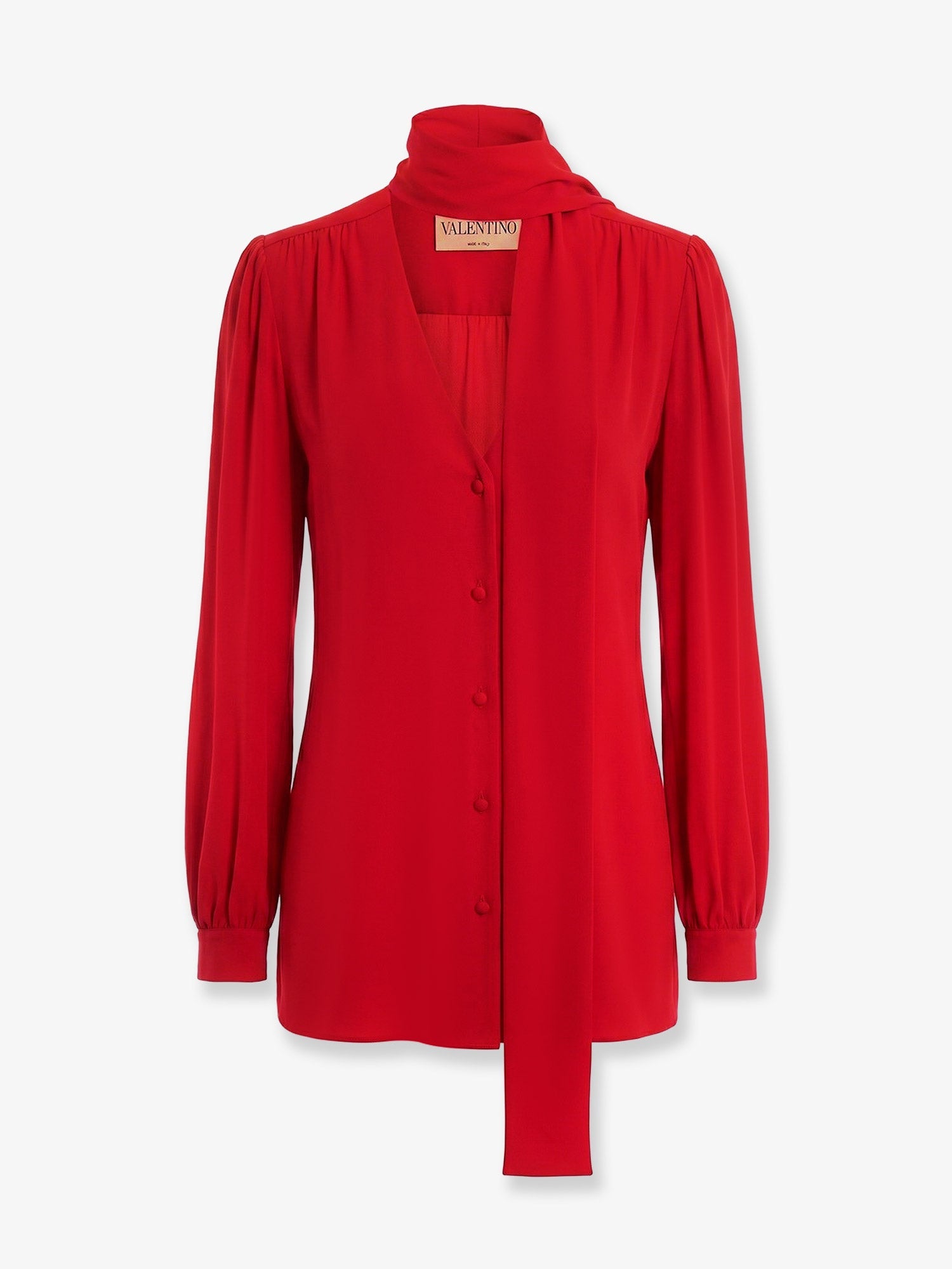 Valentino Silk Shirt With Bow