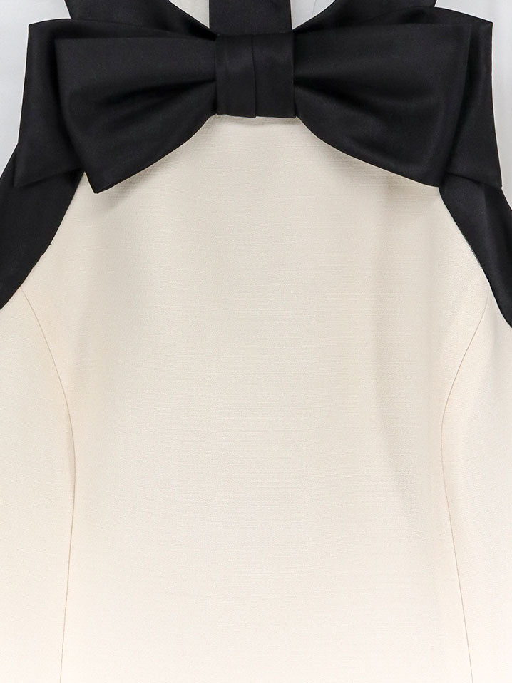 Valentino Mini Dress With Bow Detail