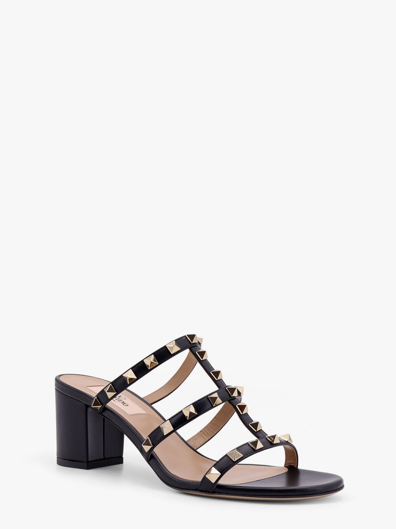 Valentino Rockstuds Leather Sandals With Iconic All-over Studs