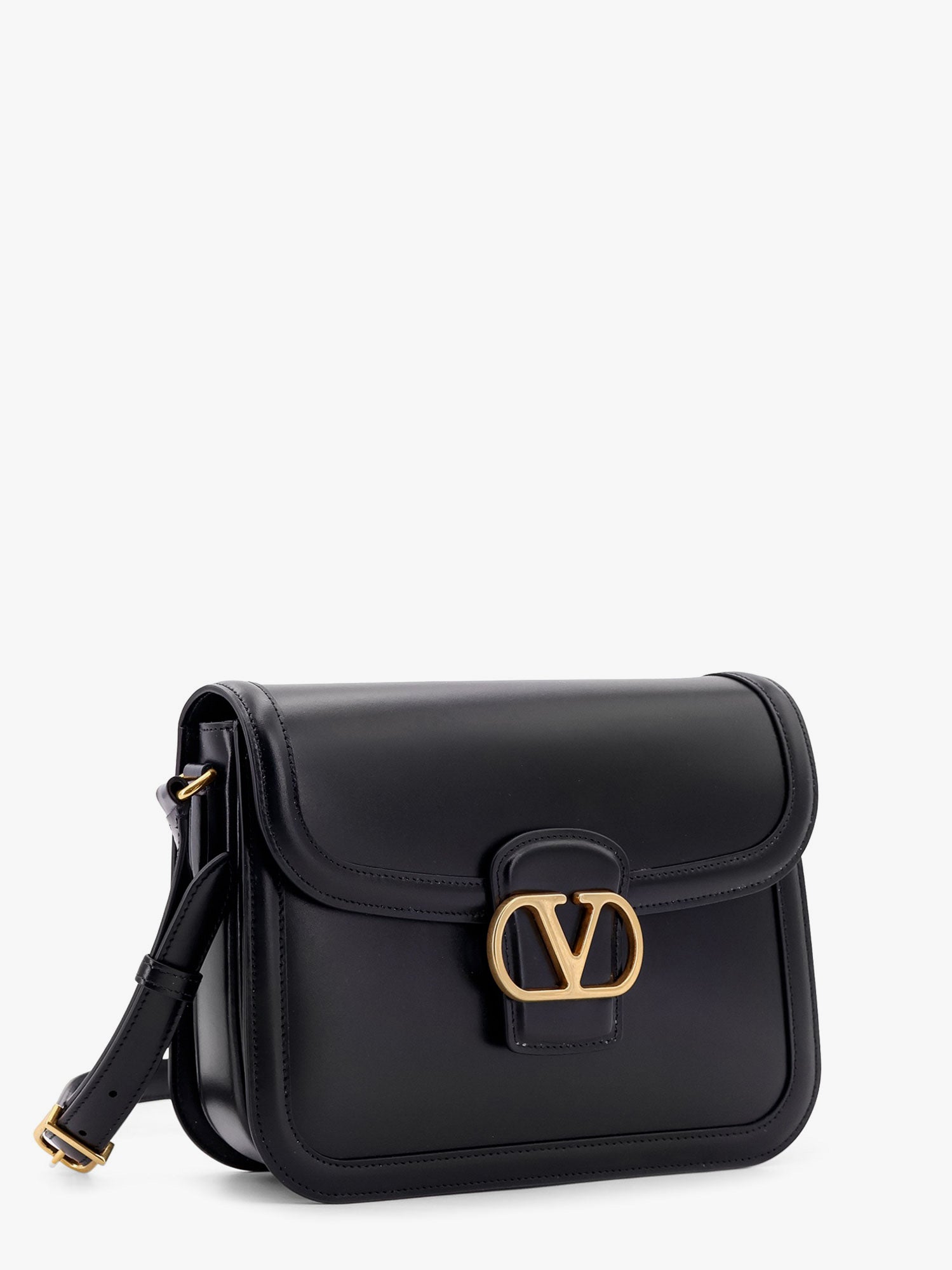 Valentino Valentino Garavani 9to5 Leather Shoulder Bag With Vlogo Signature Closure