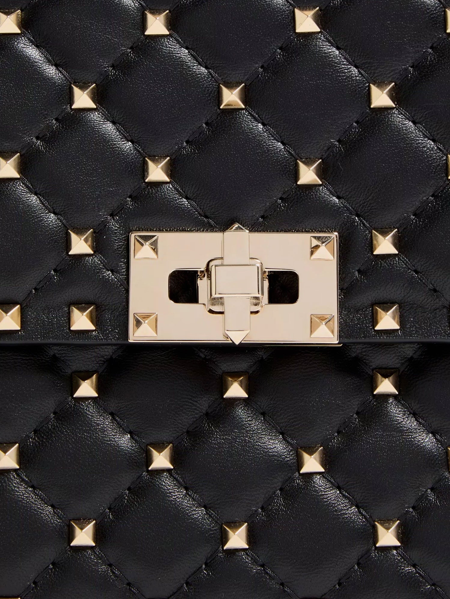 Valentino Rockstud Spike Leather Crossbody Bag With Iconic All-over Studs