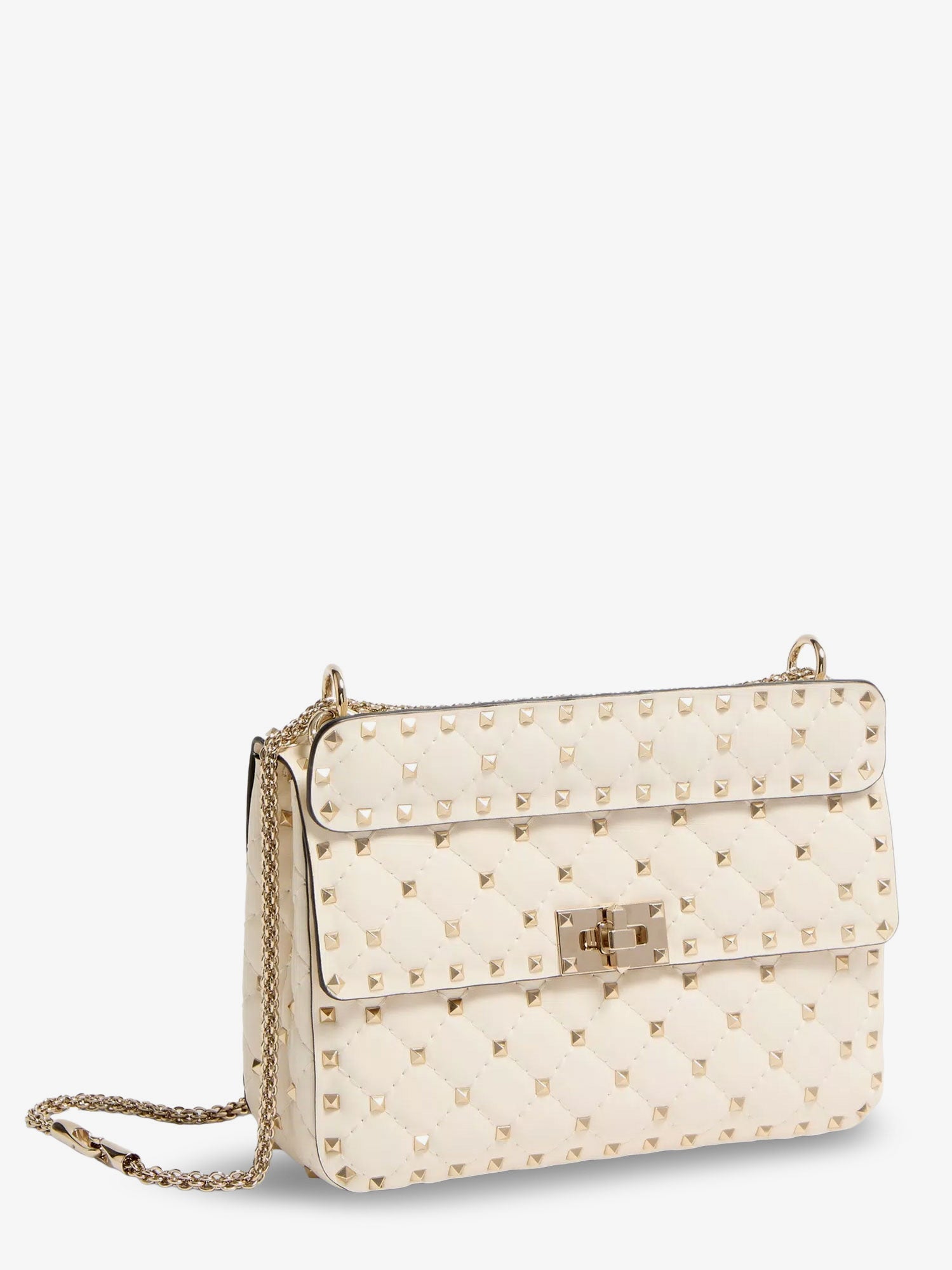 Valentino Rockstud Spike Leather Crossbody Bag With Iconic All-over Studs