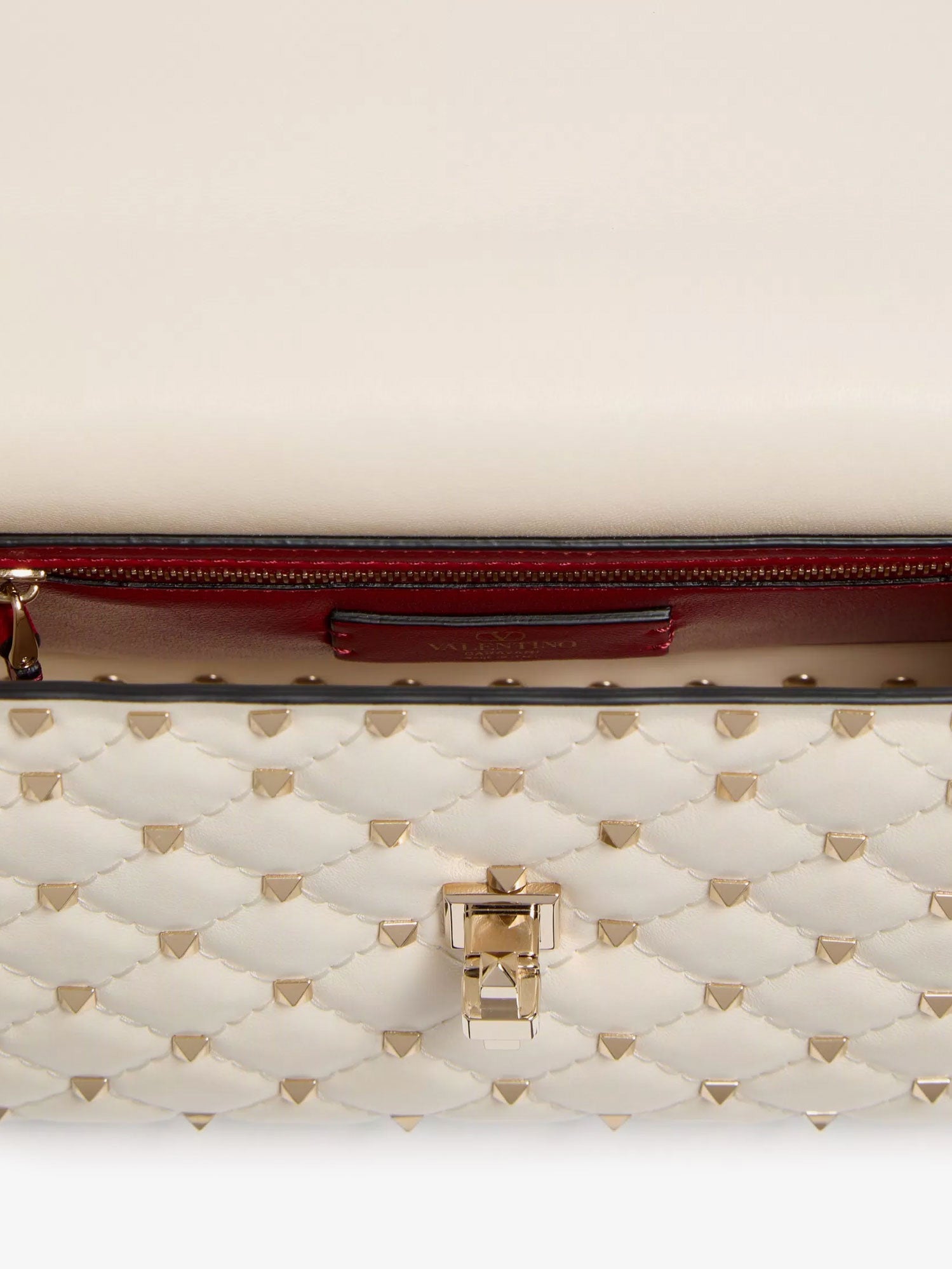 Valentino Rockstud Spike Leather Crossbody Bag With Iconic All-over Studs