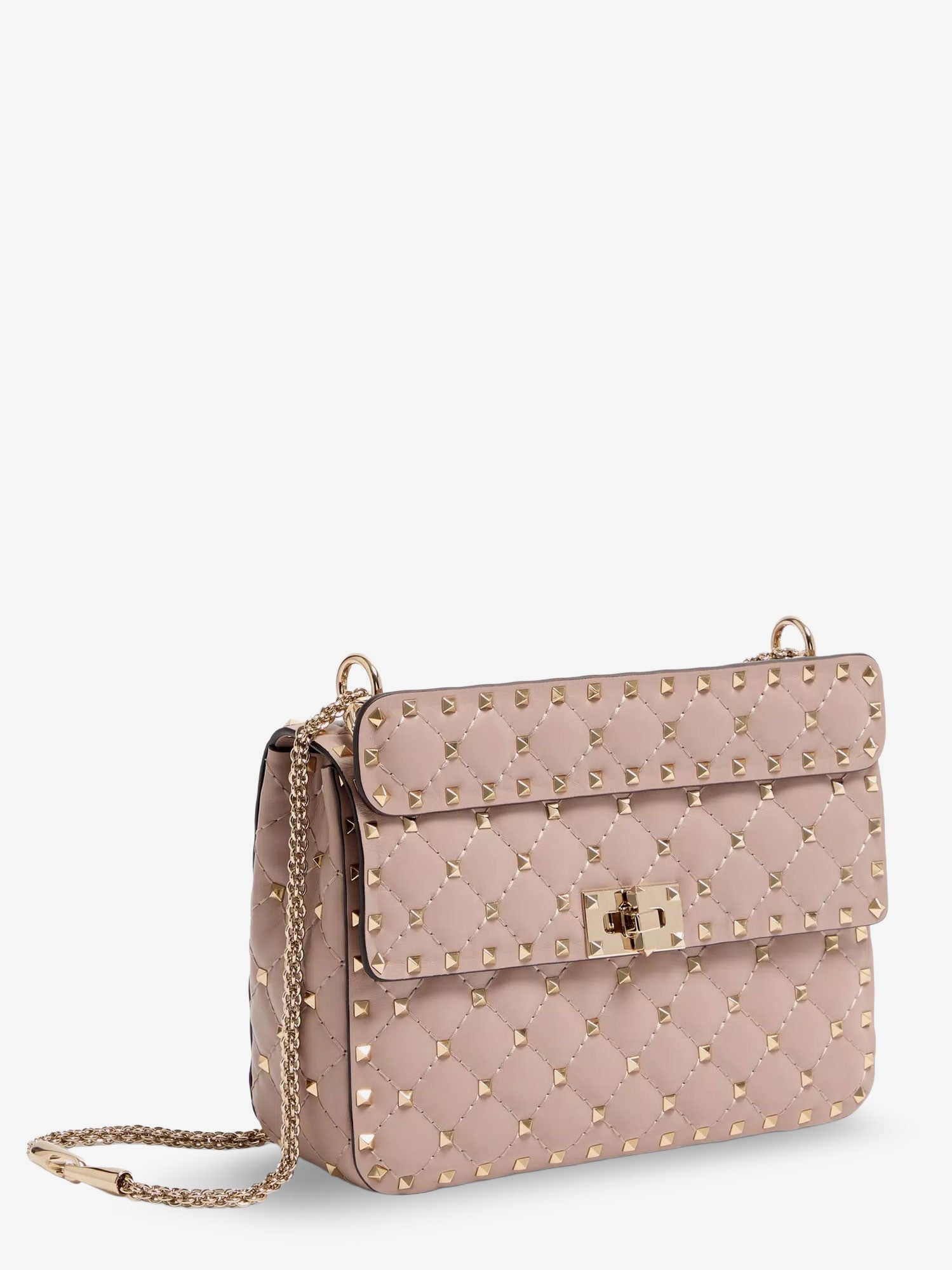 Valentino Rockstud Spike Leather Crossbody Bag With Iconic All-over Studs