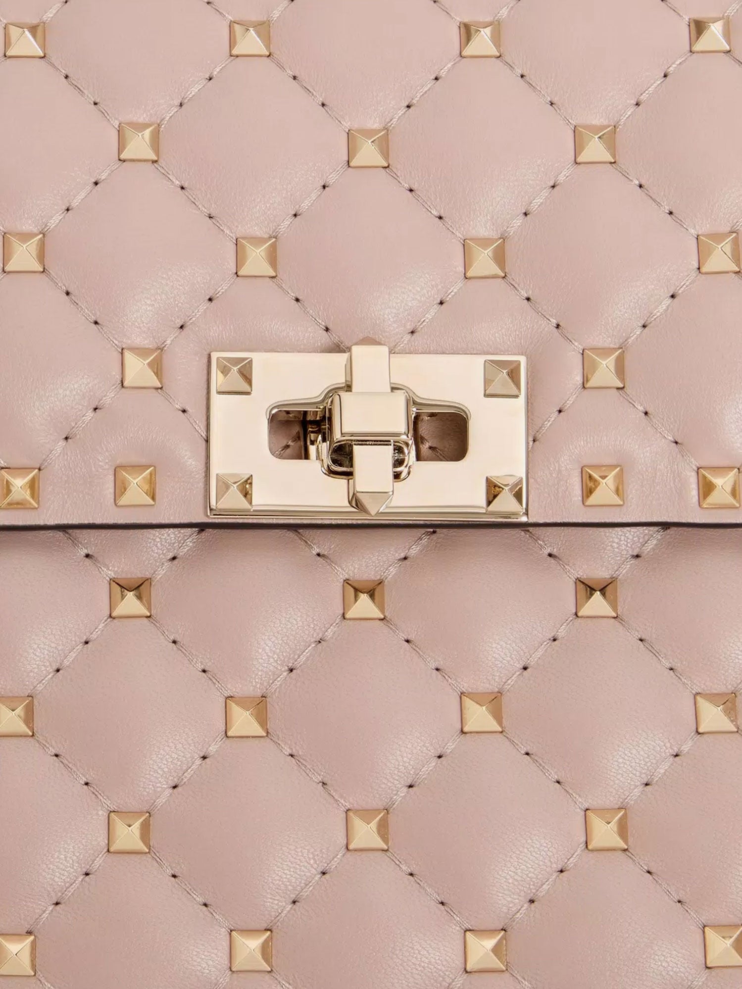 Valentino Rockstud Spike Leather Crossbody Bag With Iconic All-over Studs