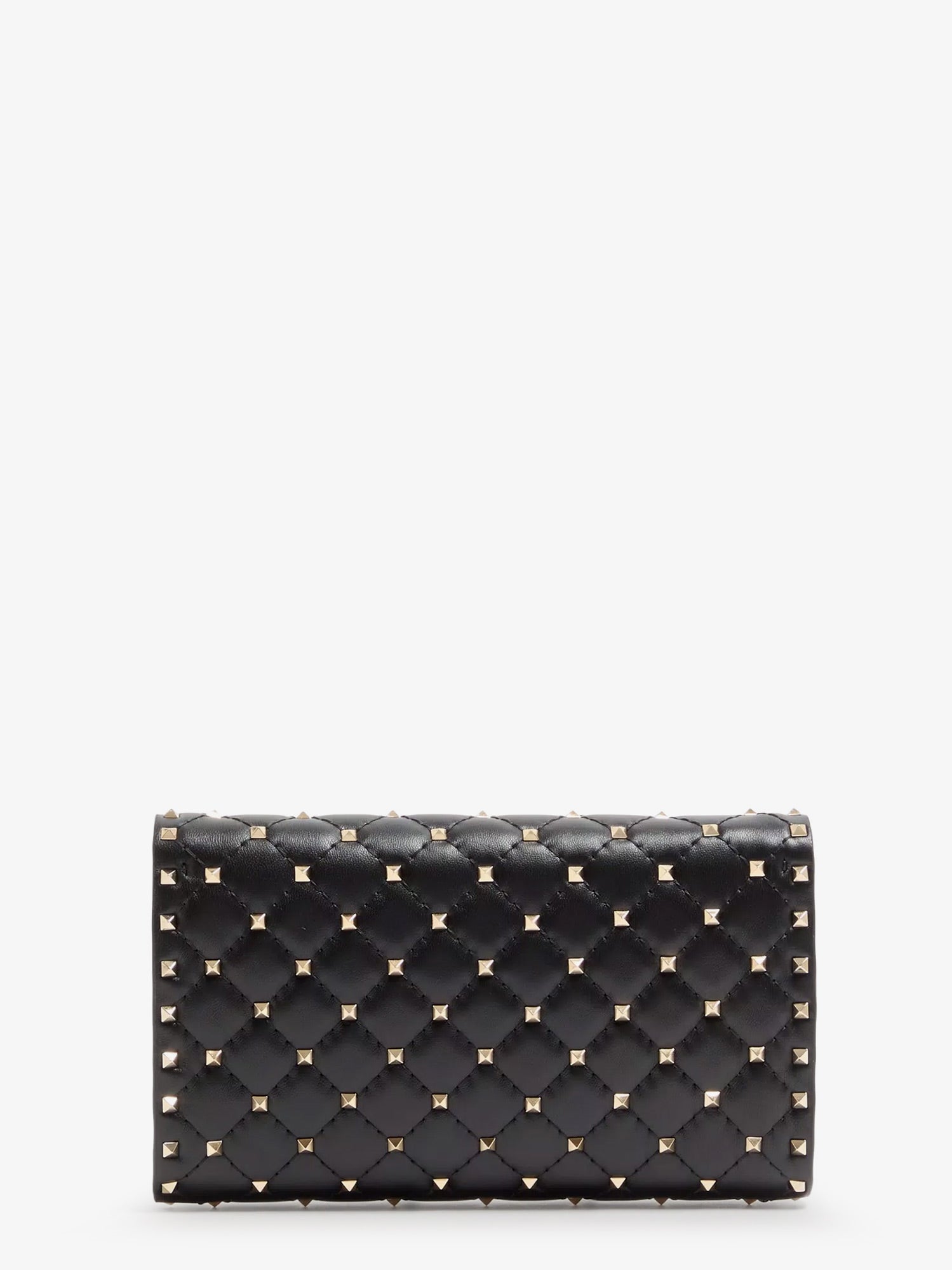 Valentino Rockstud Spike Leather Shoulder Bag With Iconic All-over Studs