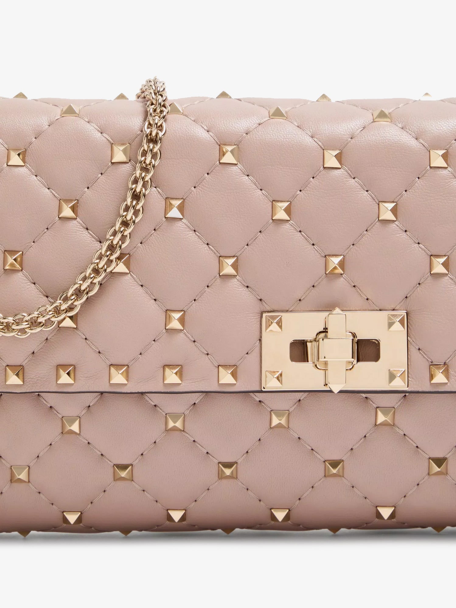 Valentino Rockstud Spike Leather Crossbody With Iconic All-over Studs