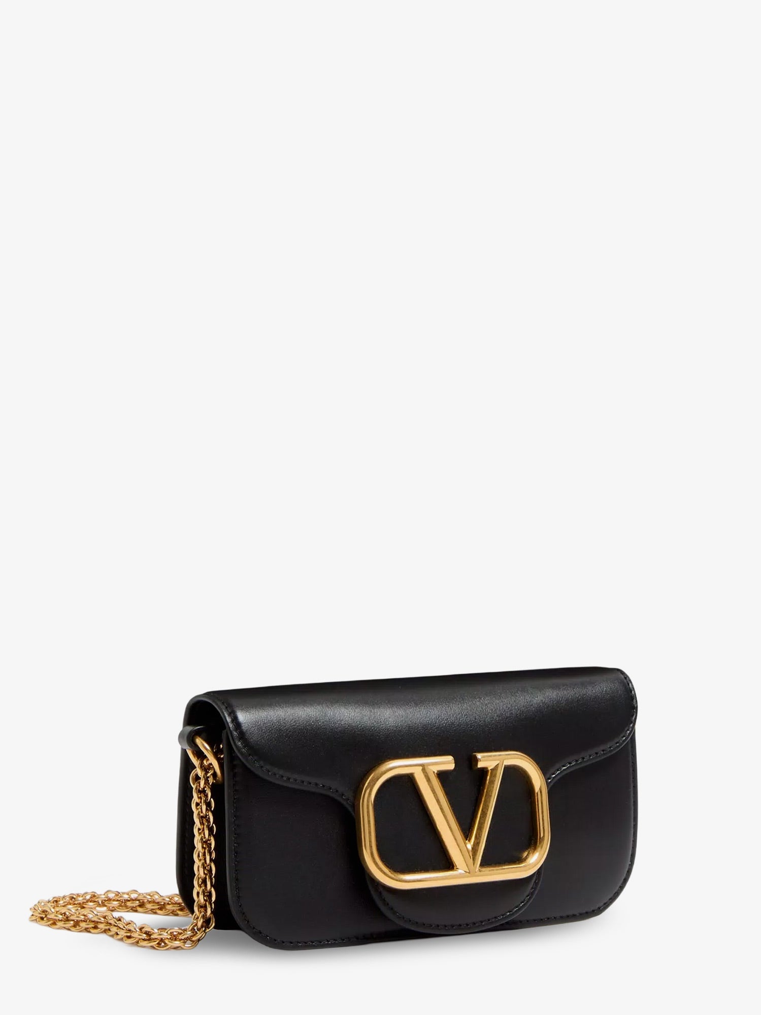 Valentino Locò Leather Shoulder Bag
