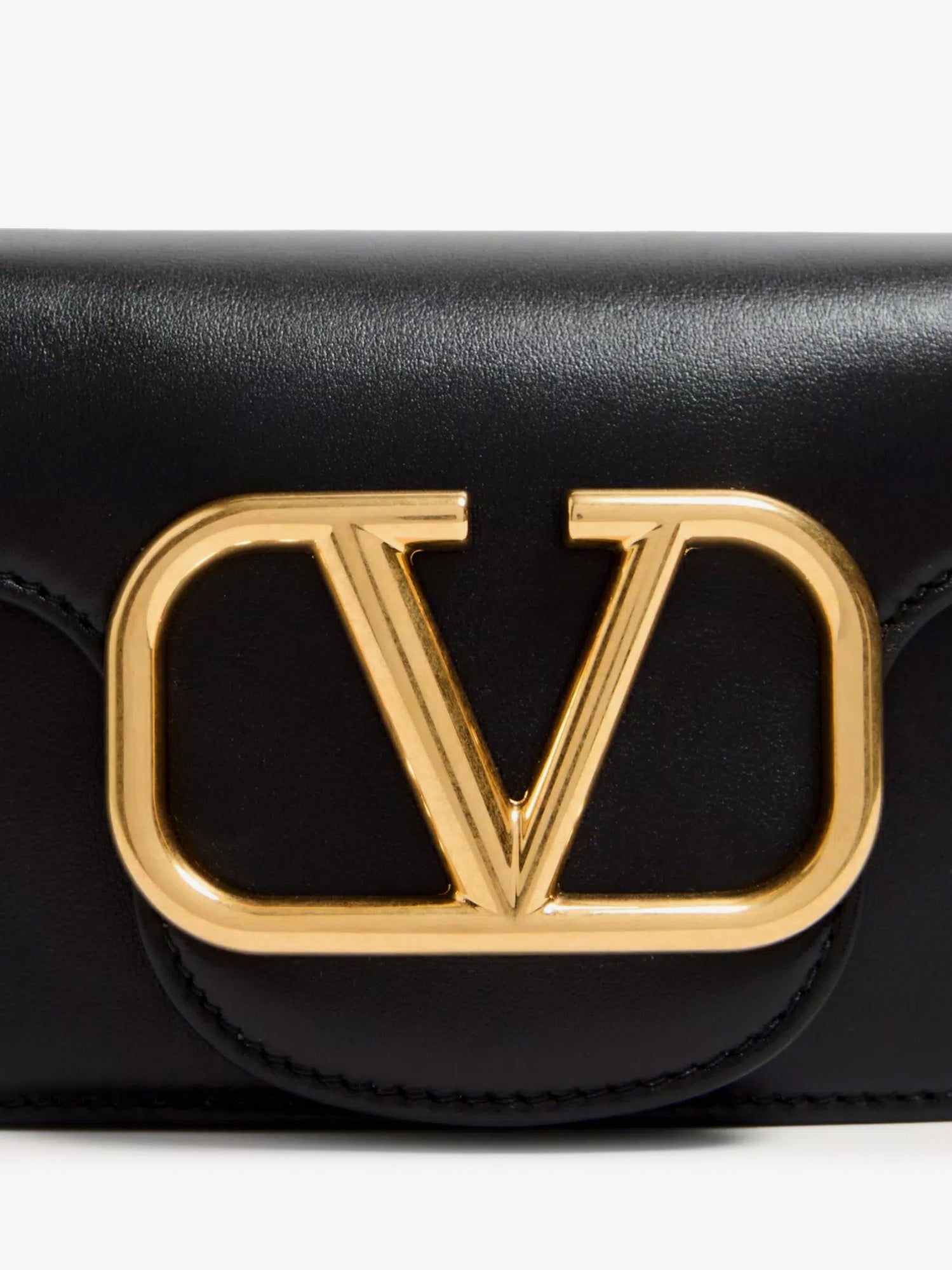 Valentino Locò Leather Shoulder Bag