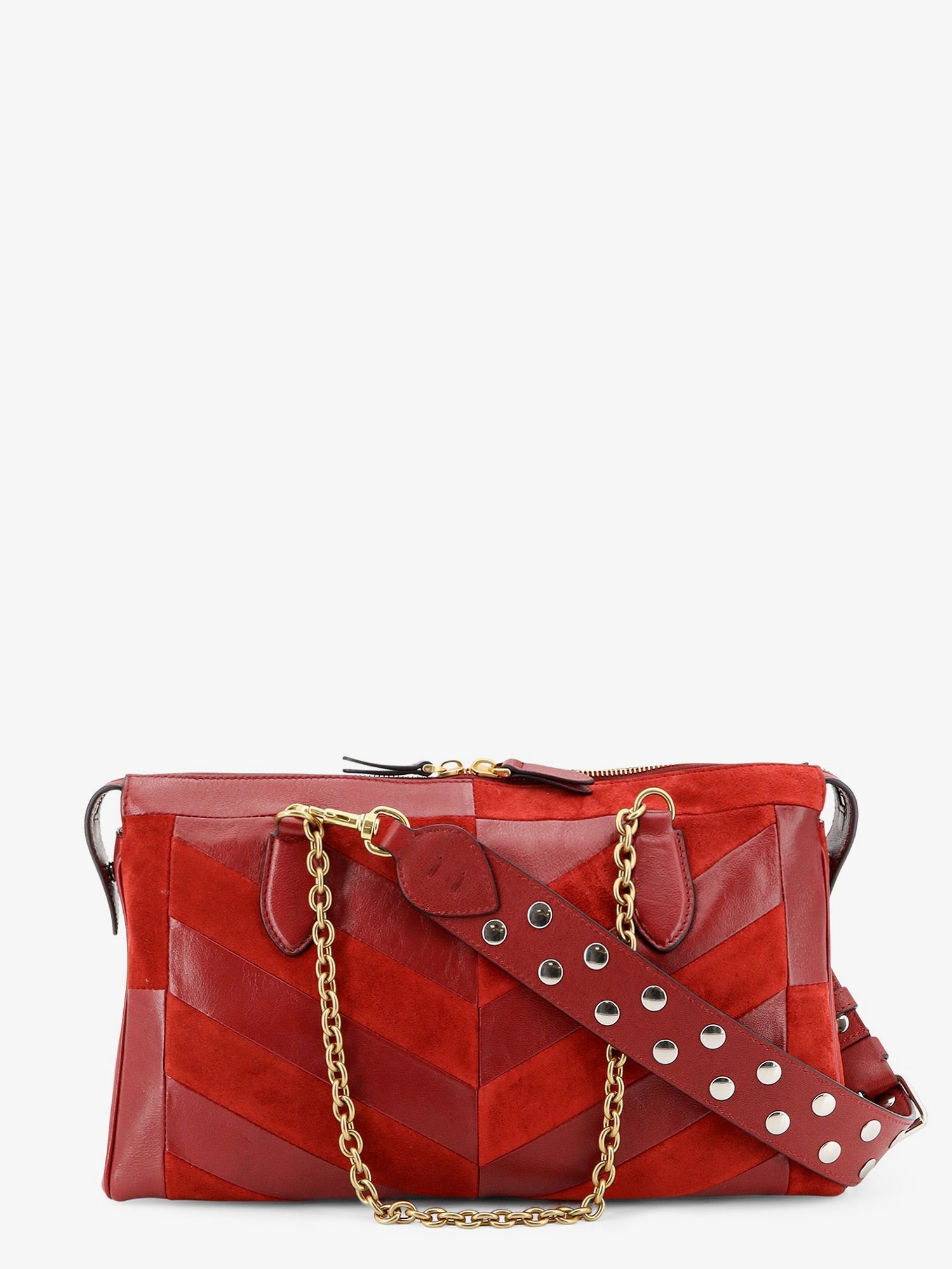 Valentino Panthea Suede And Leather Crossbody Bag