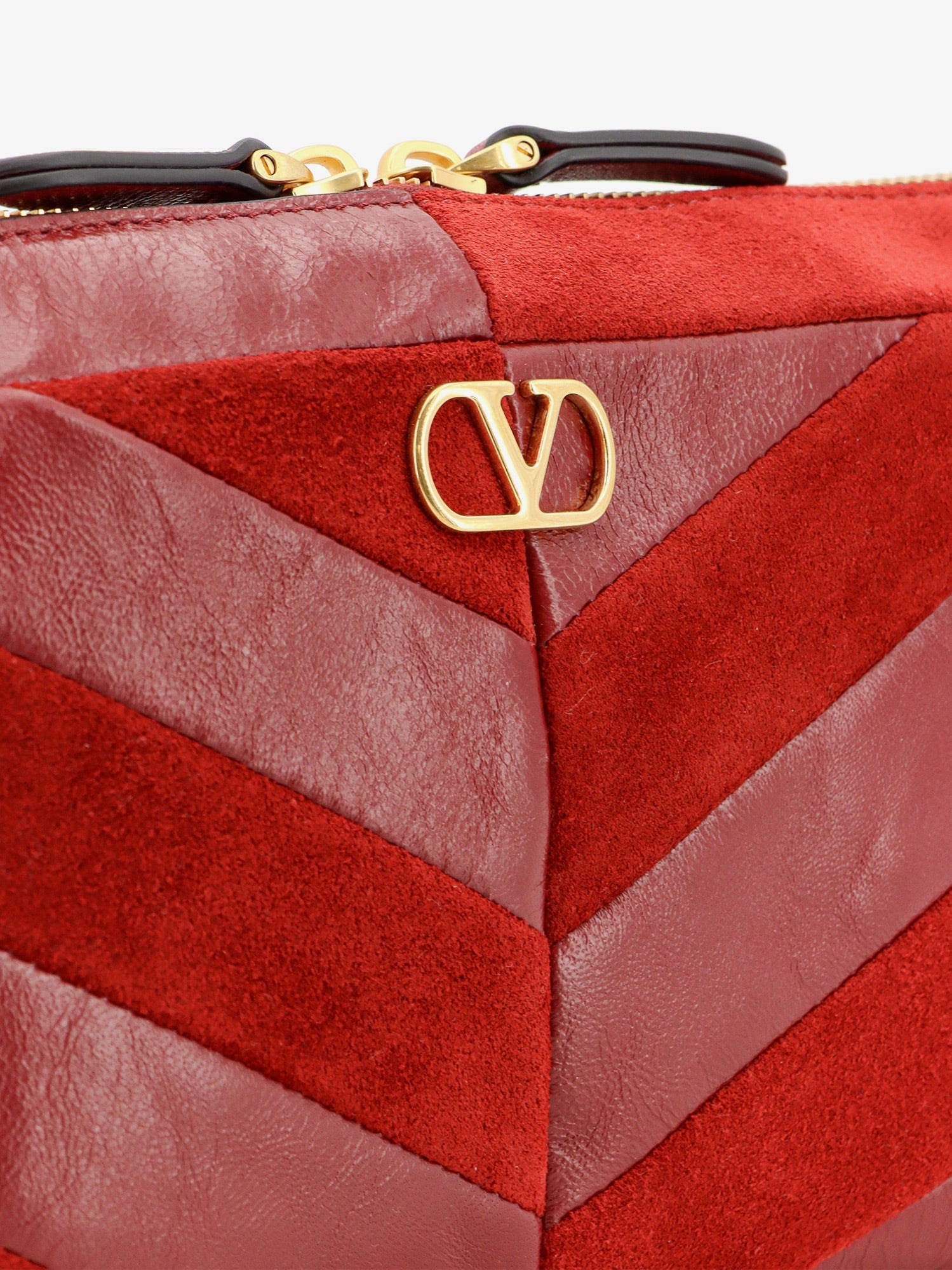 Valentino Panthea Suede And Leather Crossbody Bag