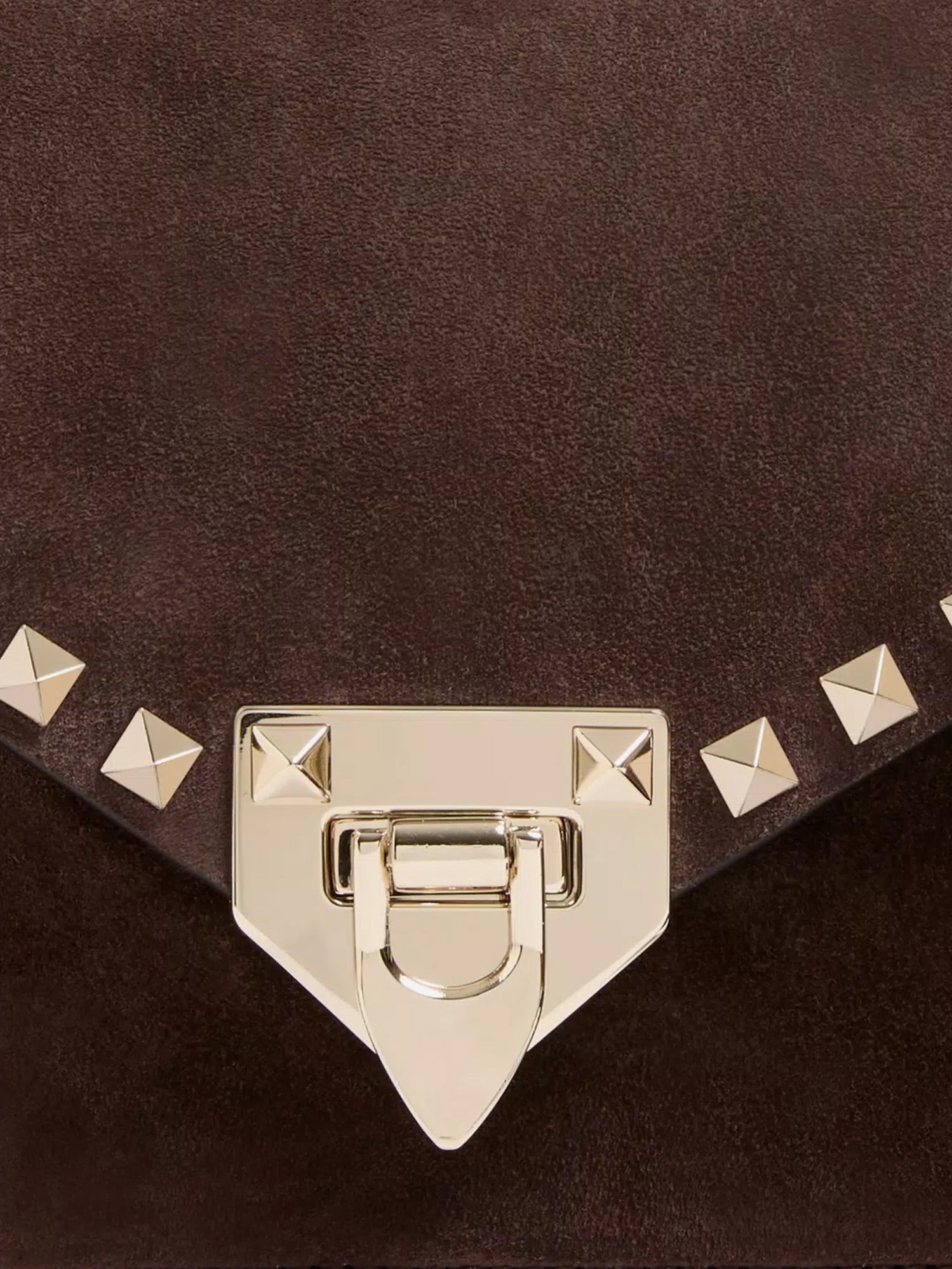 Valentino Rockstud Suede Crossbody Bag