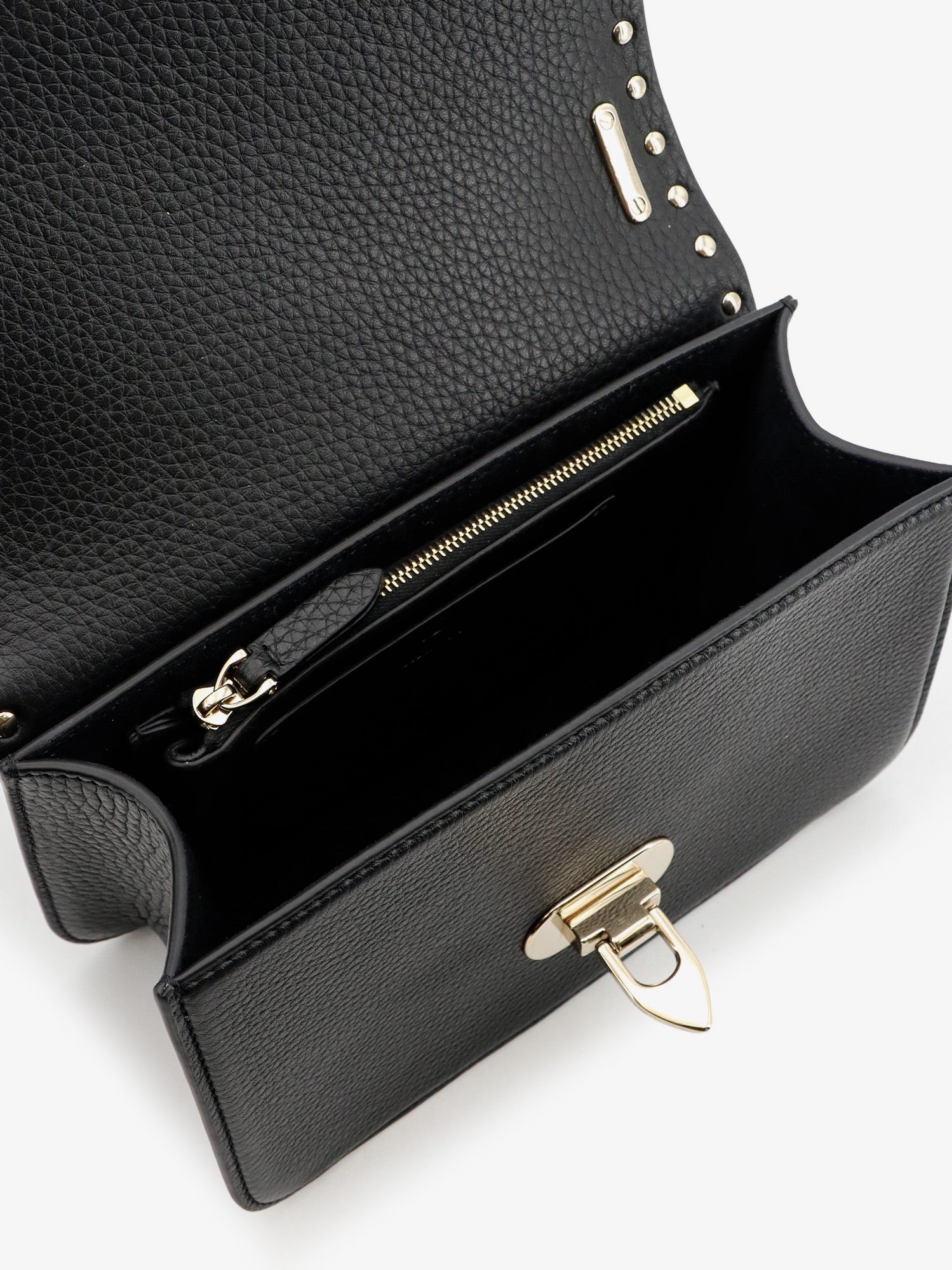 Valentino Rockstud Leather Crossbody Bag With Stud Detail
