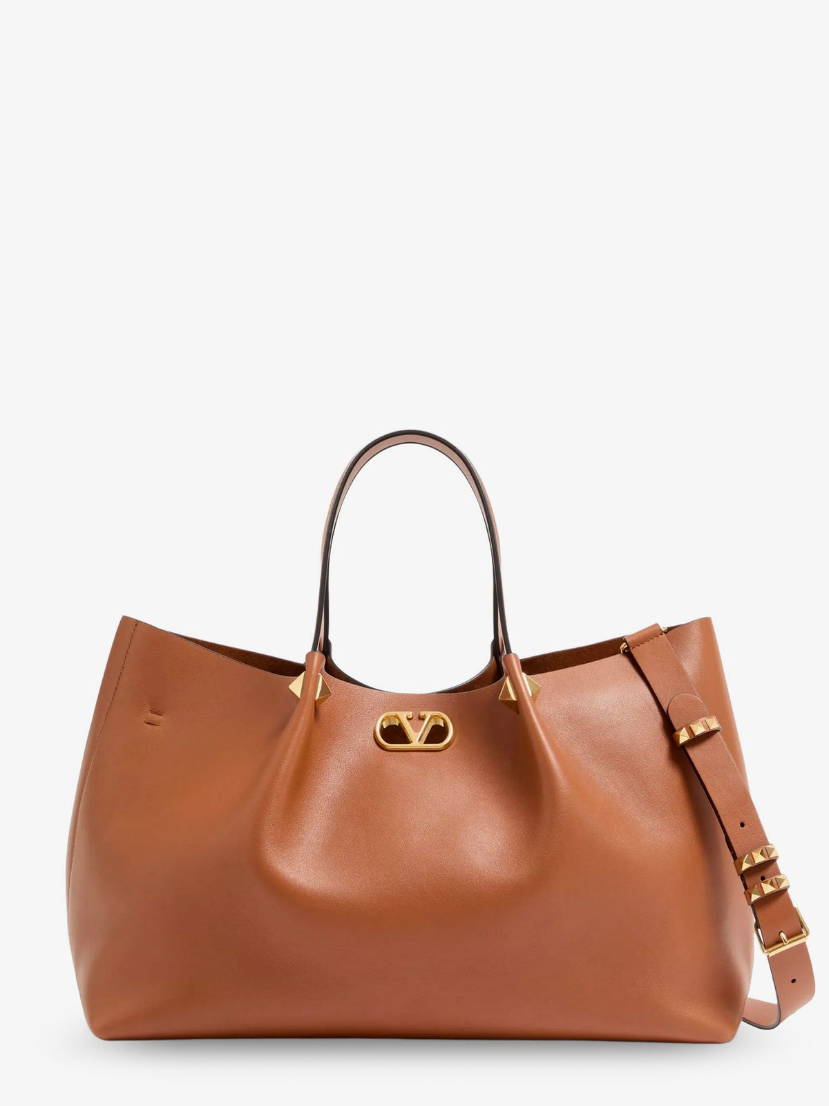 Valentino Vlogo Signature Leather Tote Bag