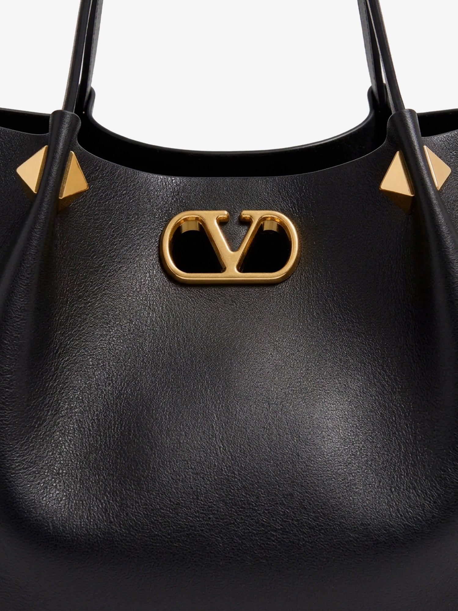 Valentino Large Vlogo Signature Leather Tote Bag
