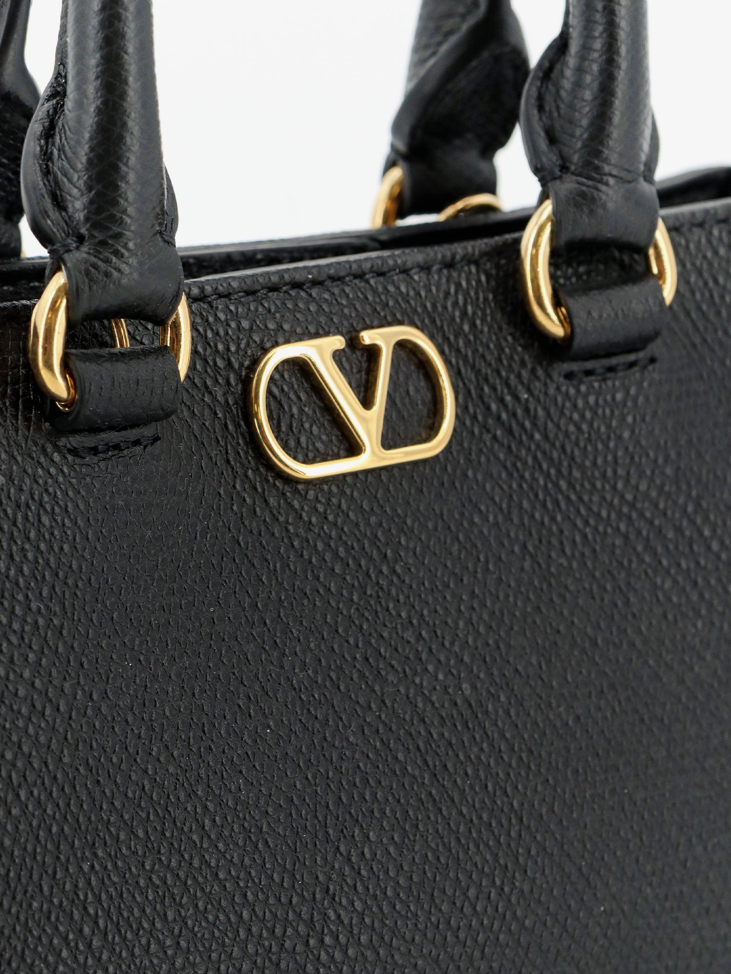 Valentino Vlogo Signature Mini Leather Handbag