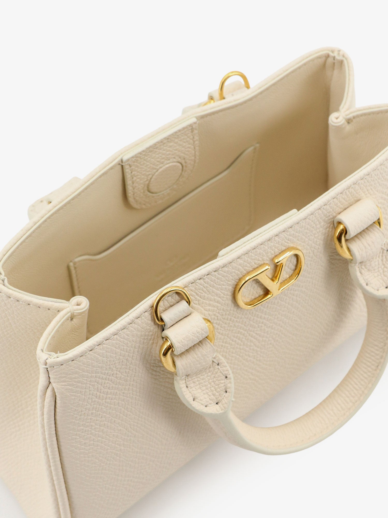 Valentino Vlogo Signature Mini Leather Handbag
